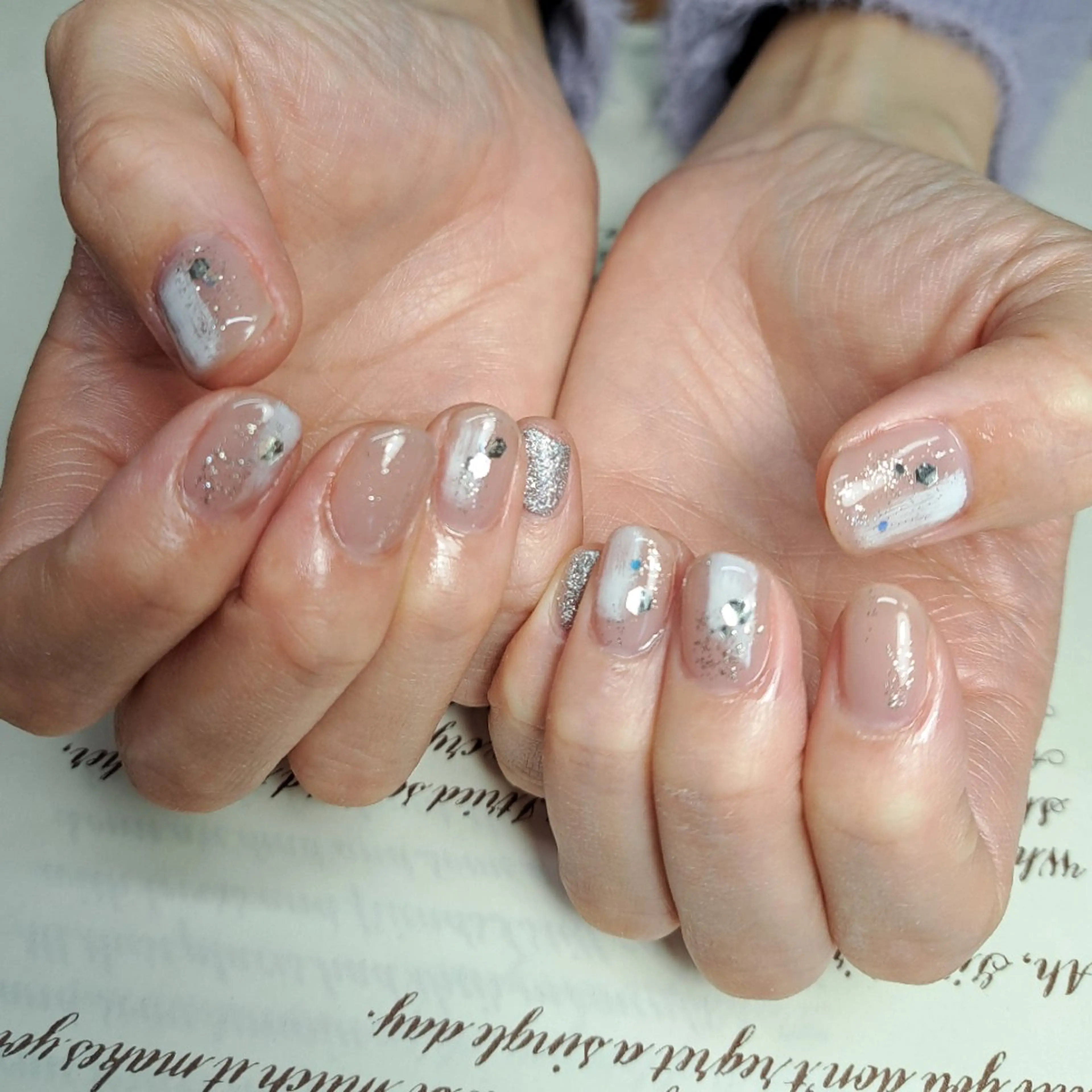 ネイル オフィスネイル シンプルネイル ハンドネイル HAYASHI  Nのネイルデザイン