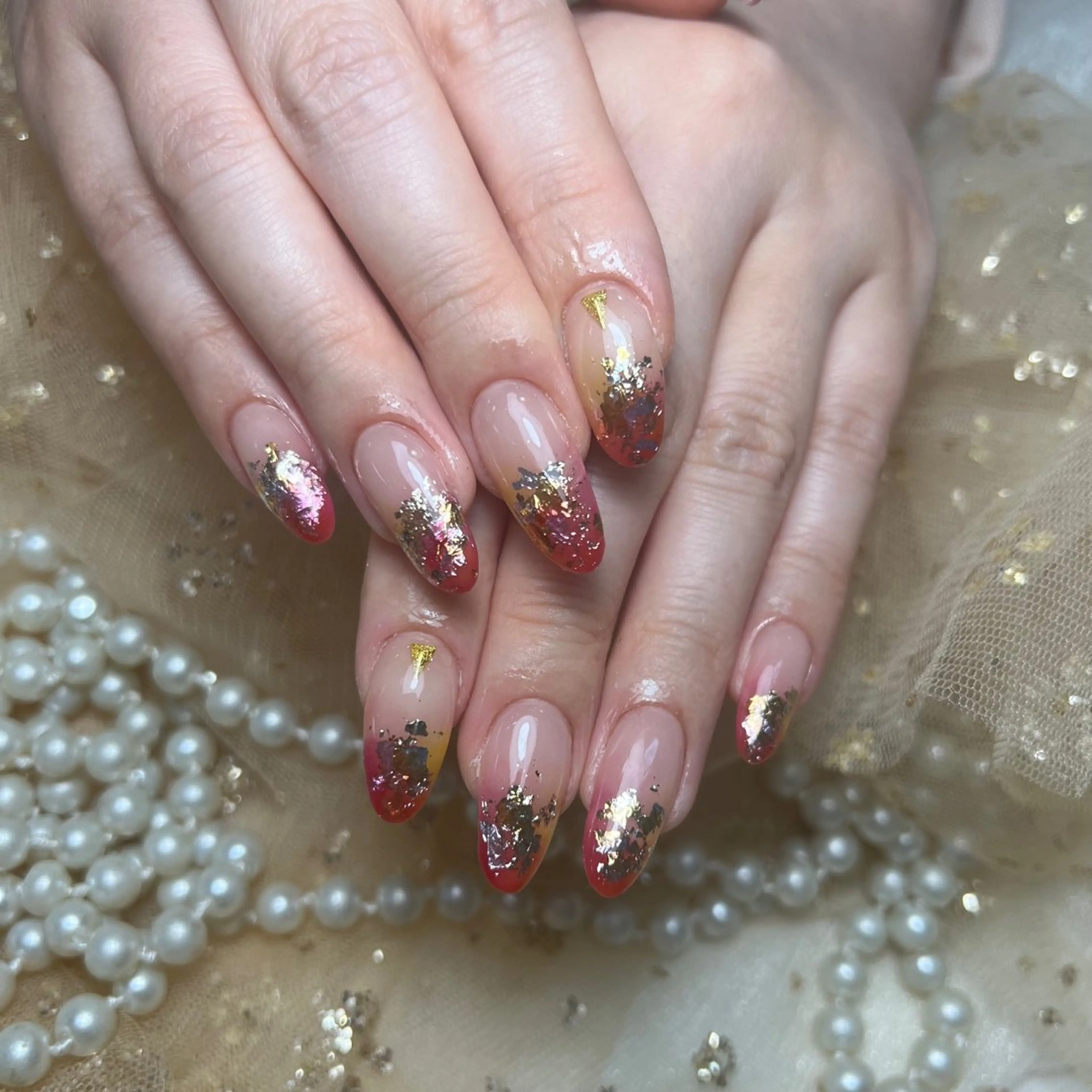 「初回ジェルオフ無料」【長さだし】持ち込みデザイン10本までパーツつけ放題！💕の写真