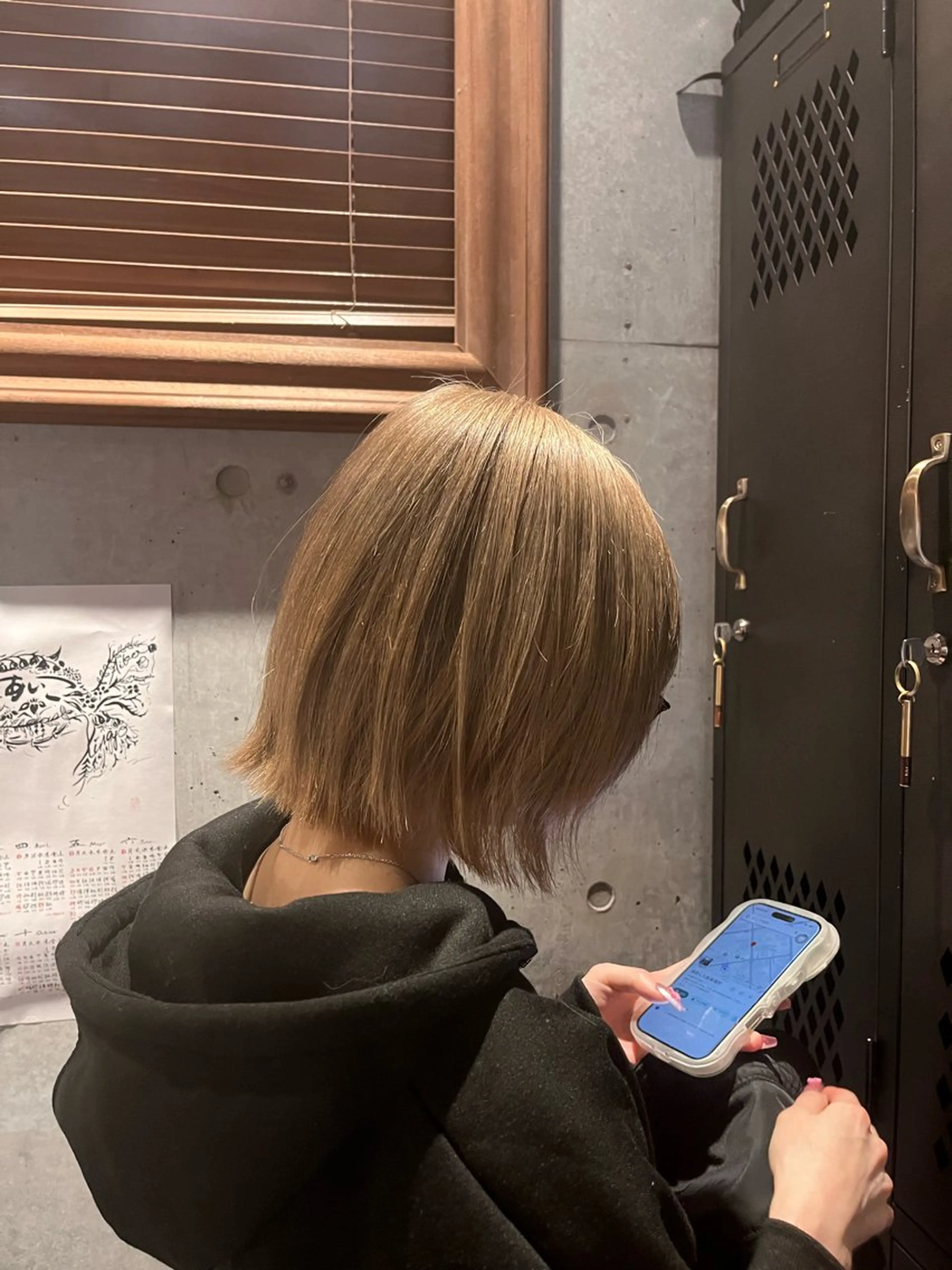 ミディアム カラー ヘアカラー 縮毛矯正／艶カラー アオキタイキのヘアスタイル