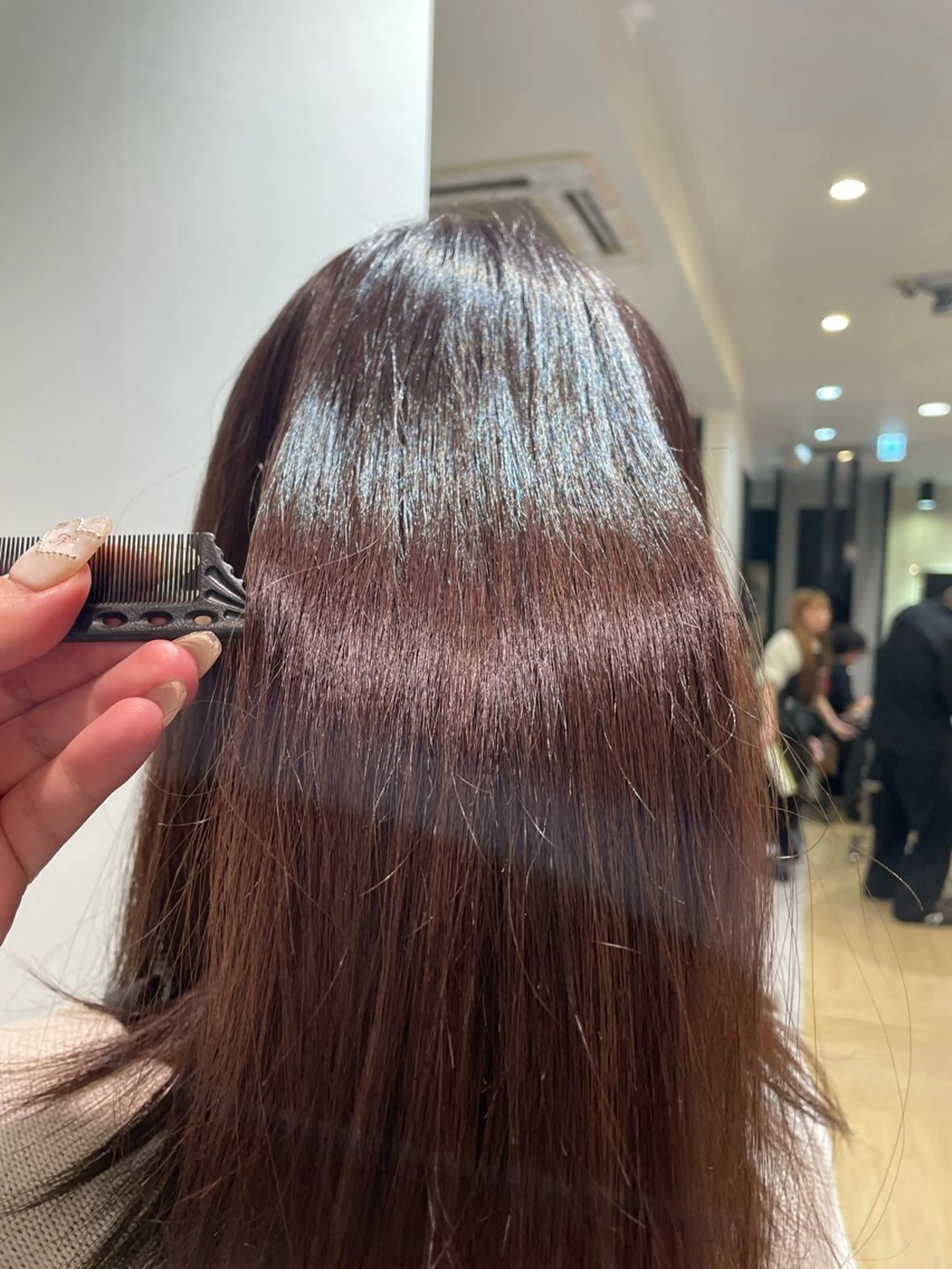 セミロング カラー ピンクカラー 👑艶髪/カラー/ アレンジ/特化👑のヘアスタイル