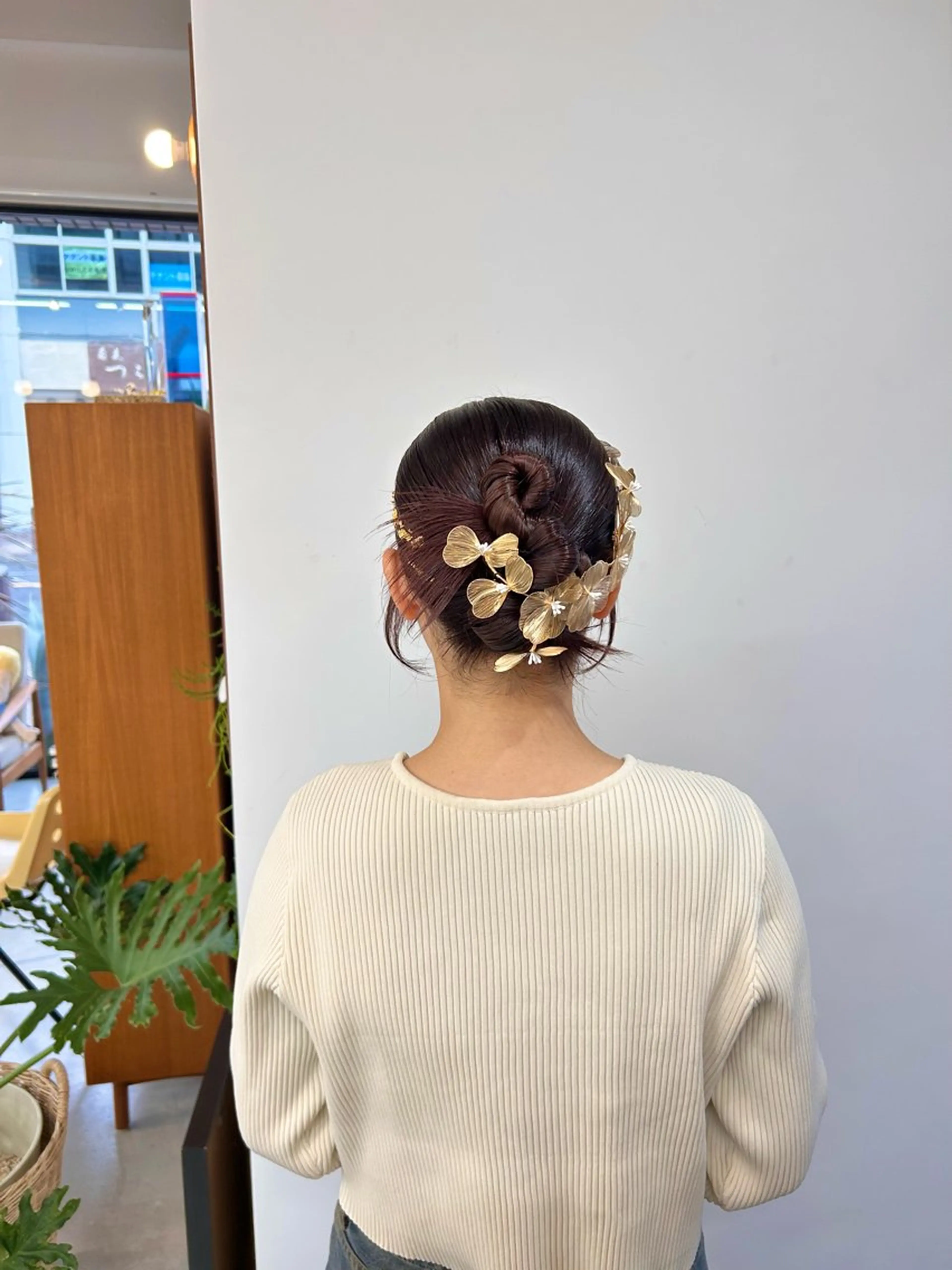 カラー ヘアアレンジ 成人式 藤原 あかりのヘアスタイル