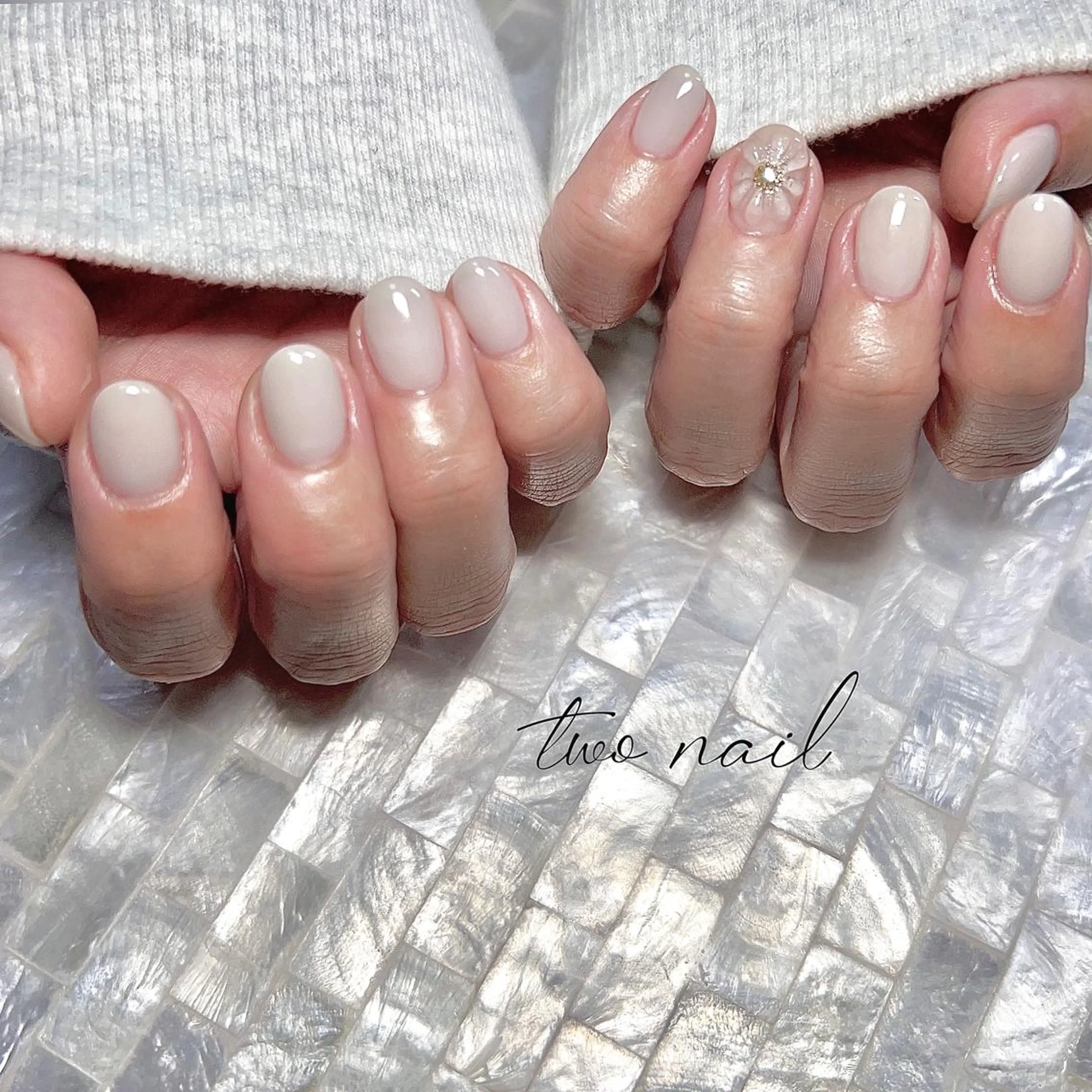 ネイル アートネイル フットネイル ハート ニュアンスネイル オフィスネイル ハンドネイル two nailのネイルデザイン