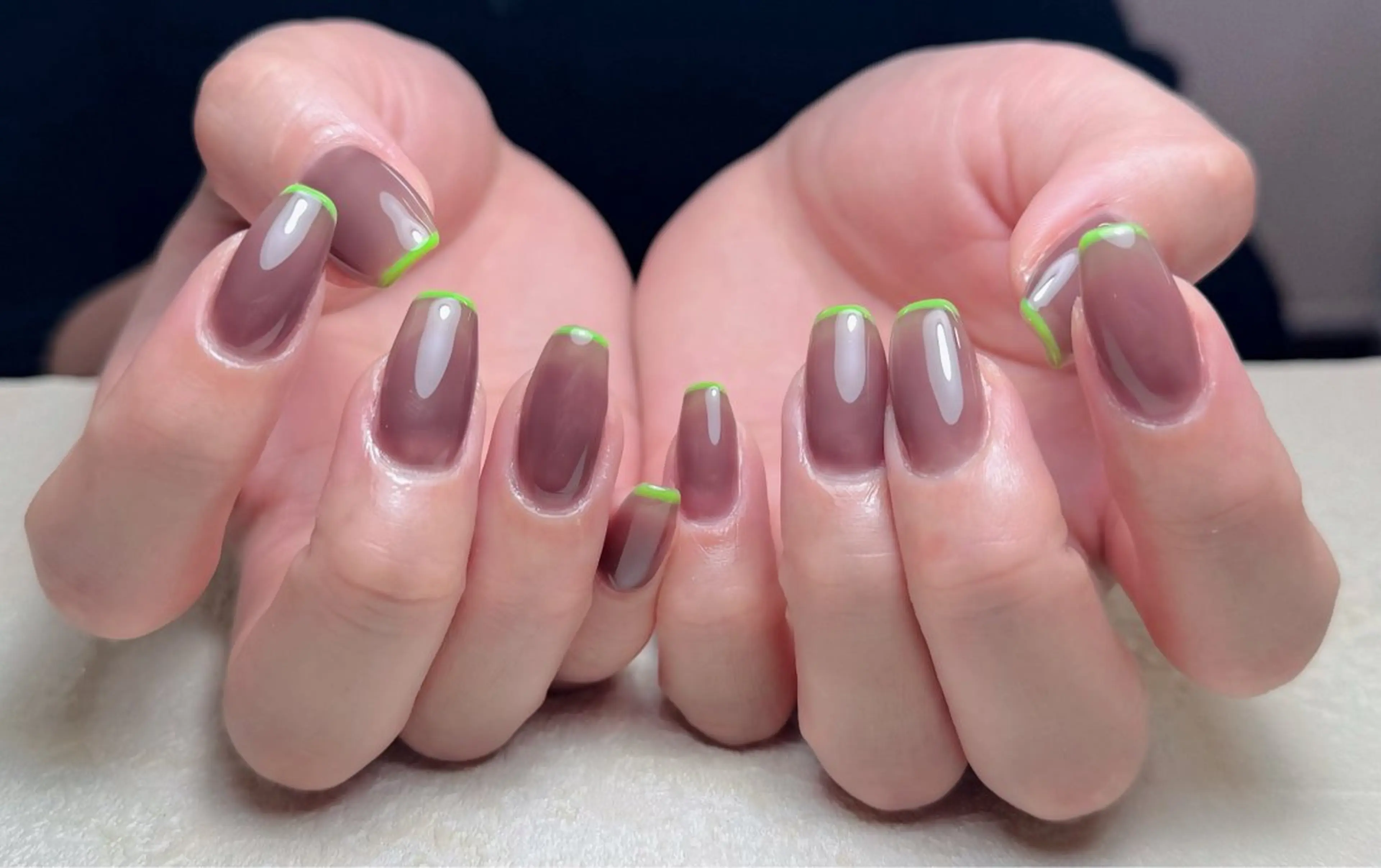 ネイル アートネイル 長さ出し フレンチネイル ジェルネイル ガーリー ハンドネイル 中野駅から2分 MEO NAILのネイルデザイン