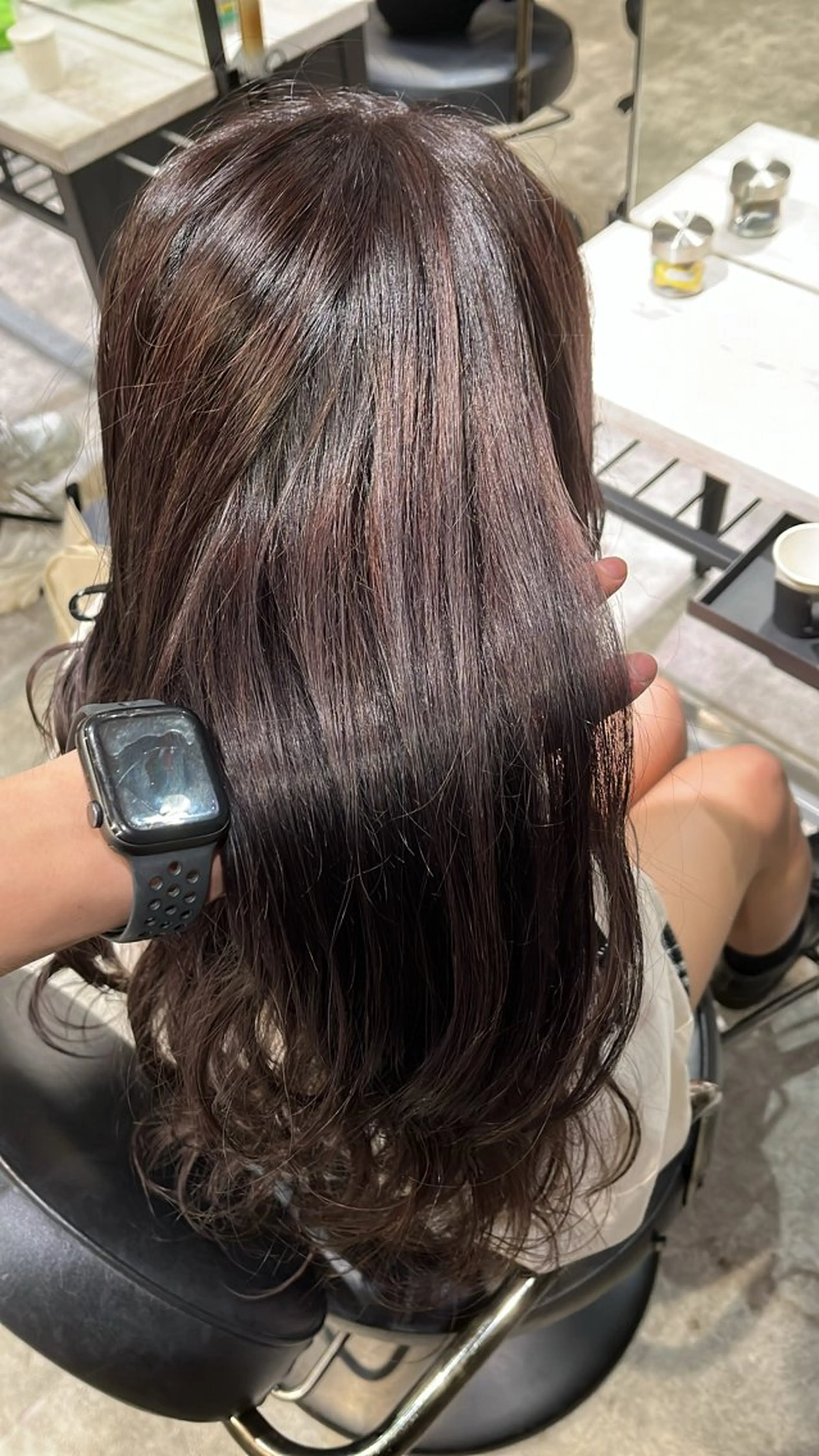 セミロング カラー ヘアカラー 青木 奏楽のヘアスタイル