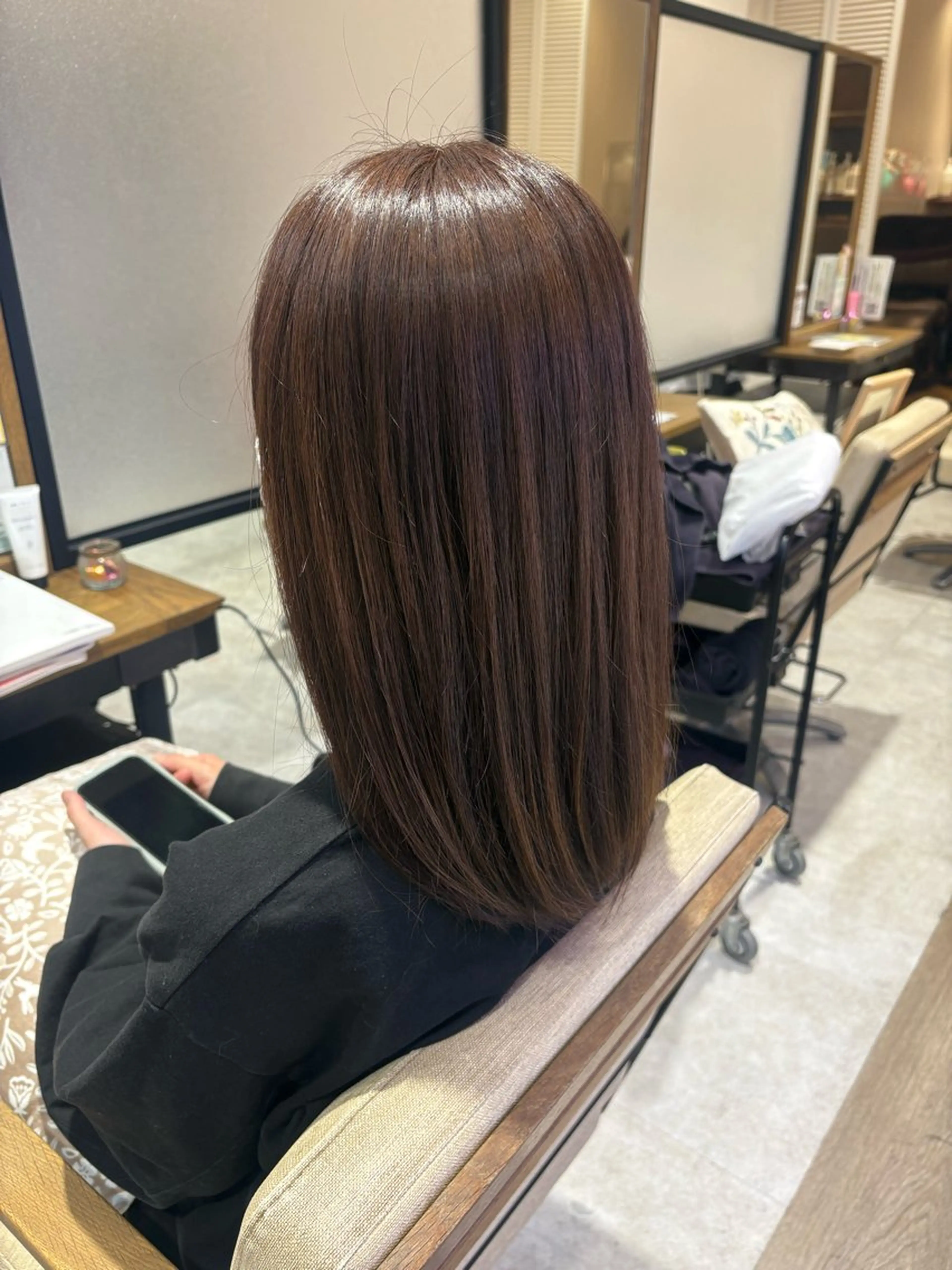 カラー カット ヘアカラー 奥村 奈々加のヘアスタイル
