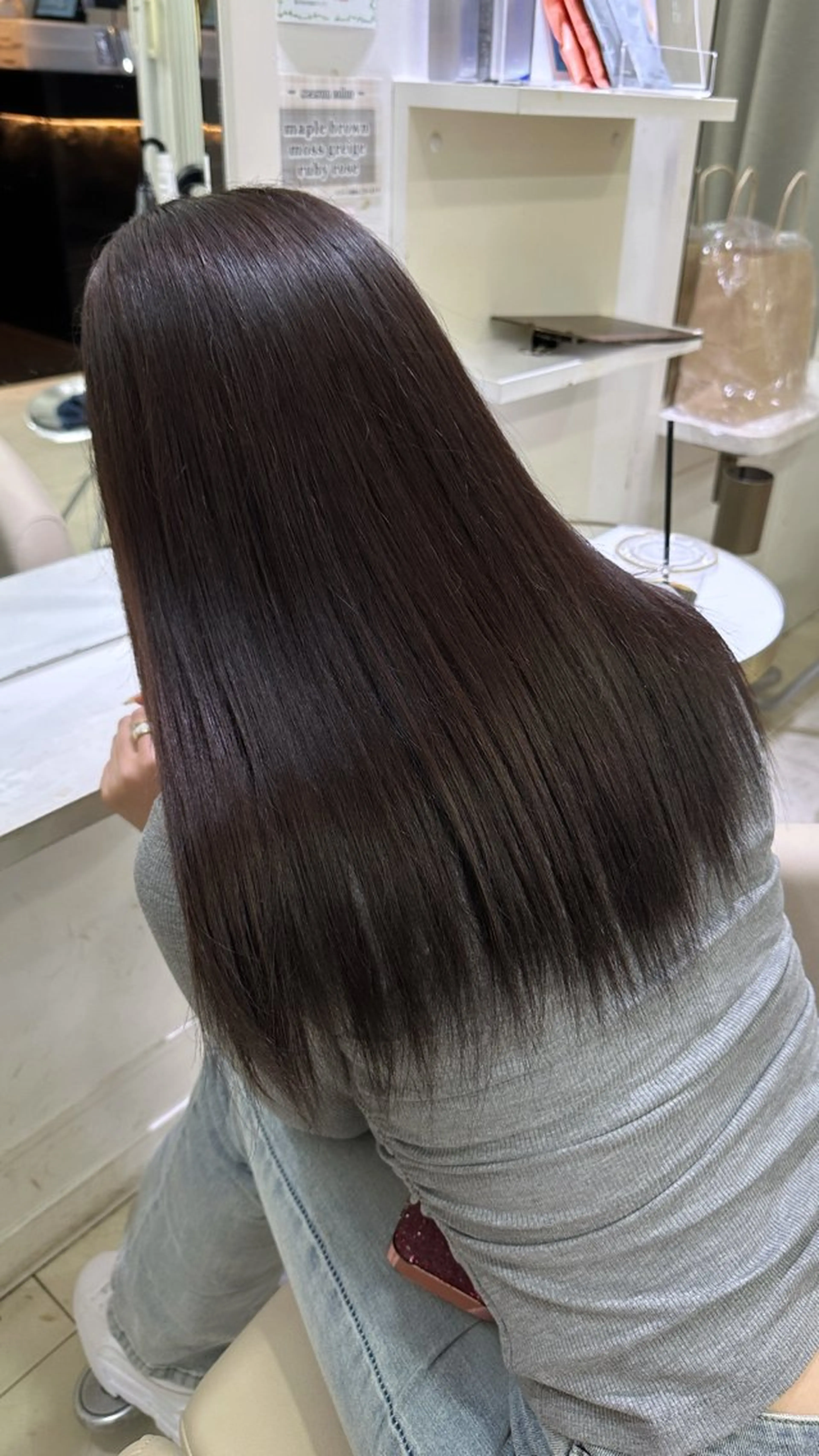 セミロング ヘアカラー 💞CHAINON mana💞のヘアスタイル