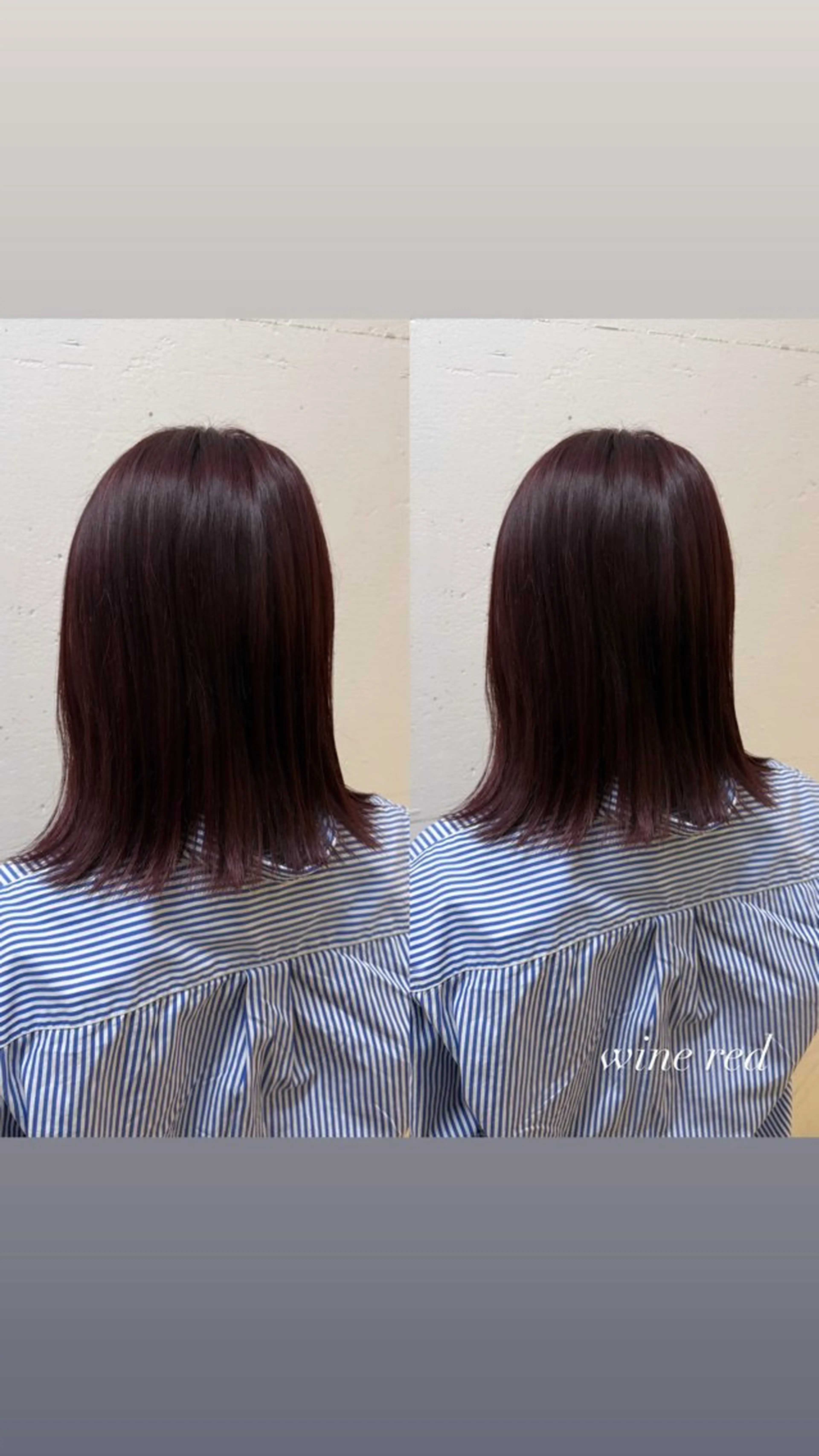 ミディアム カラー レッドカラー ヘアカラー トリートメント 暖色カラー/ ストレート/くるみのヘアスタイル