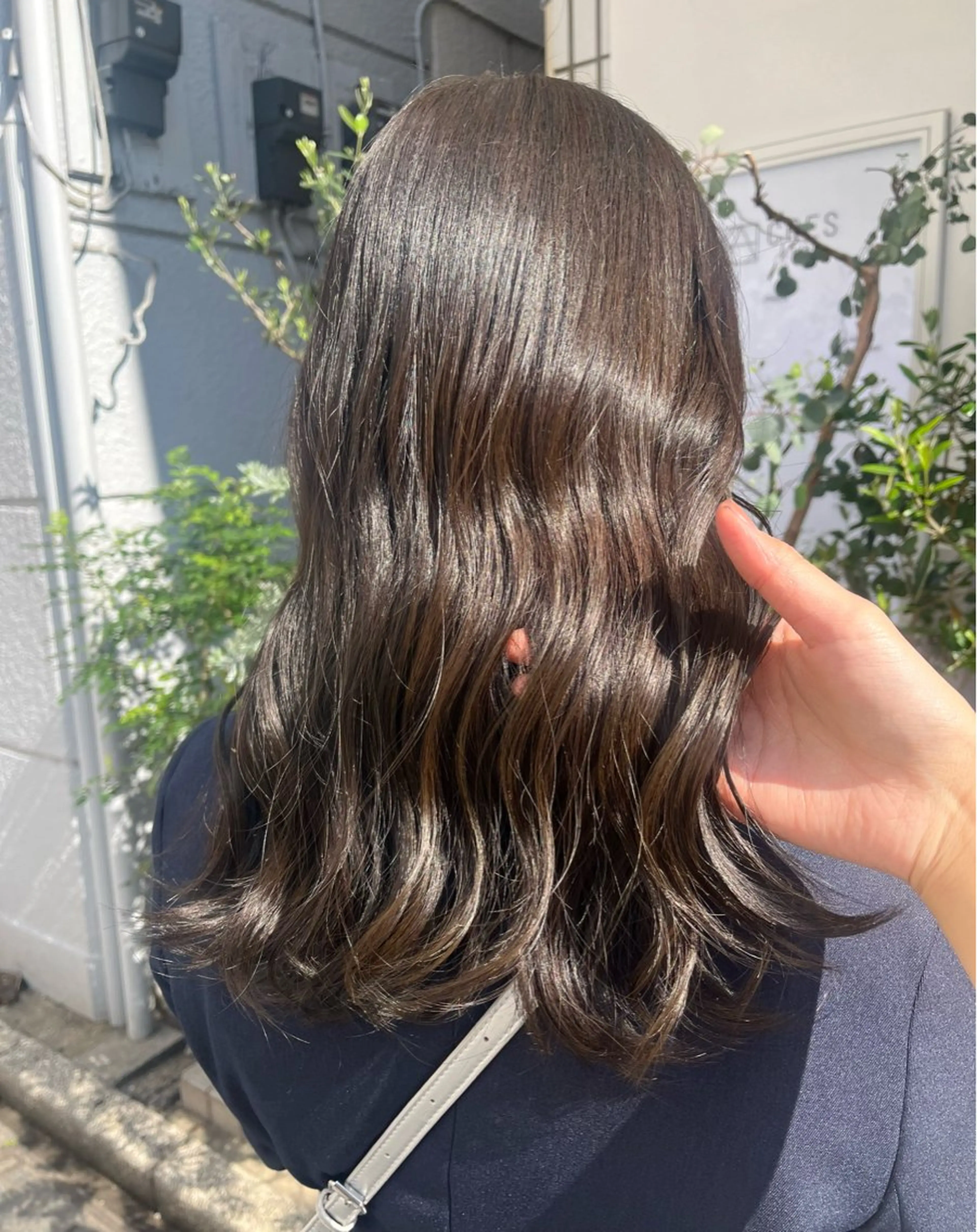 ロング カラー ブラウンカラー オリーブブラウン ヘアカラー レイヤー/艶カラー/ KIHO🥥︎のヘアスタイル