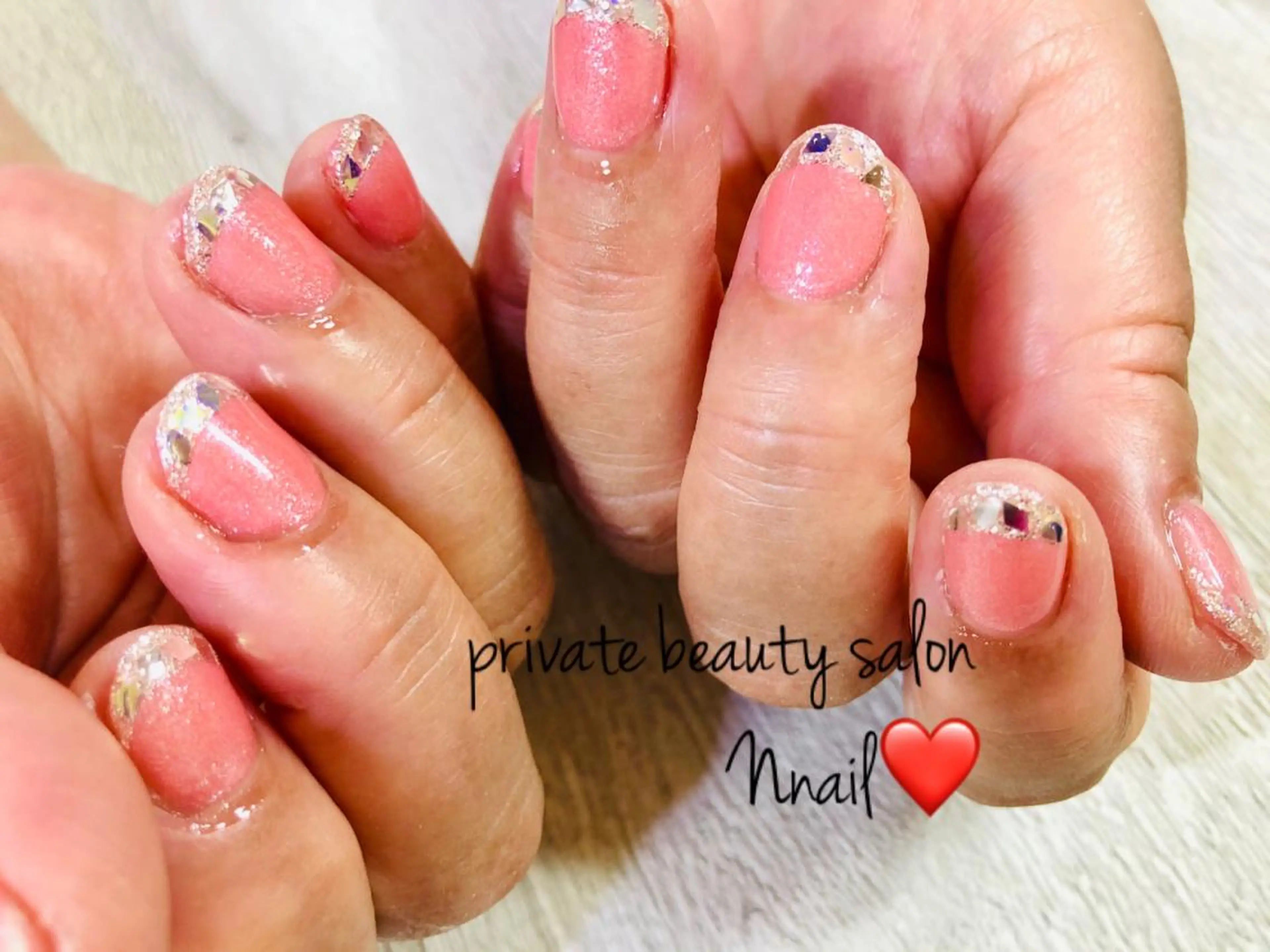 ネイル フレンチネイル ガラスフレンチ ワンカラーネイル ハンドネイル Nnail所属・🌿Nnail🌿 プライベートサロンのネイルデザイン