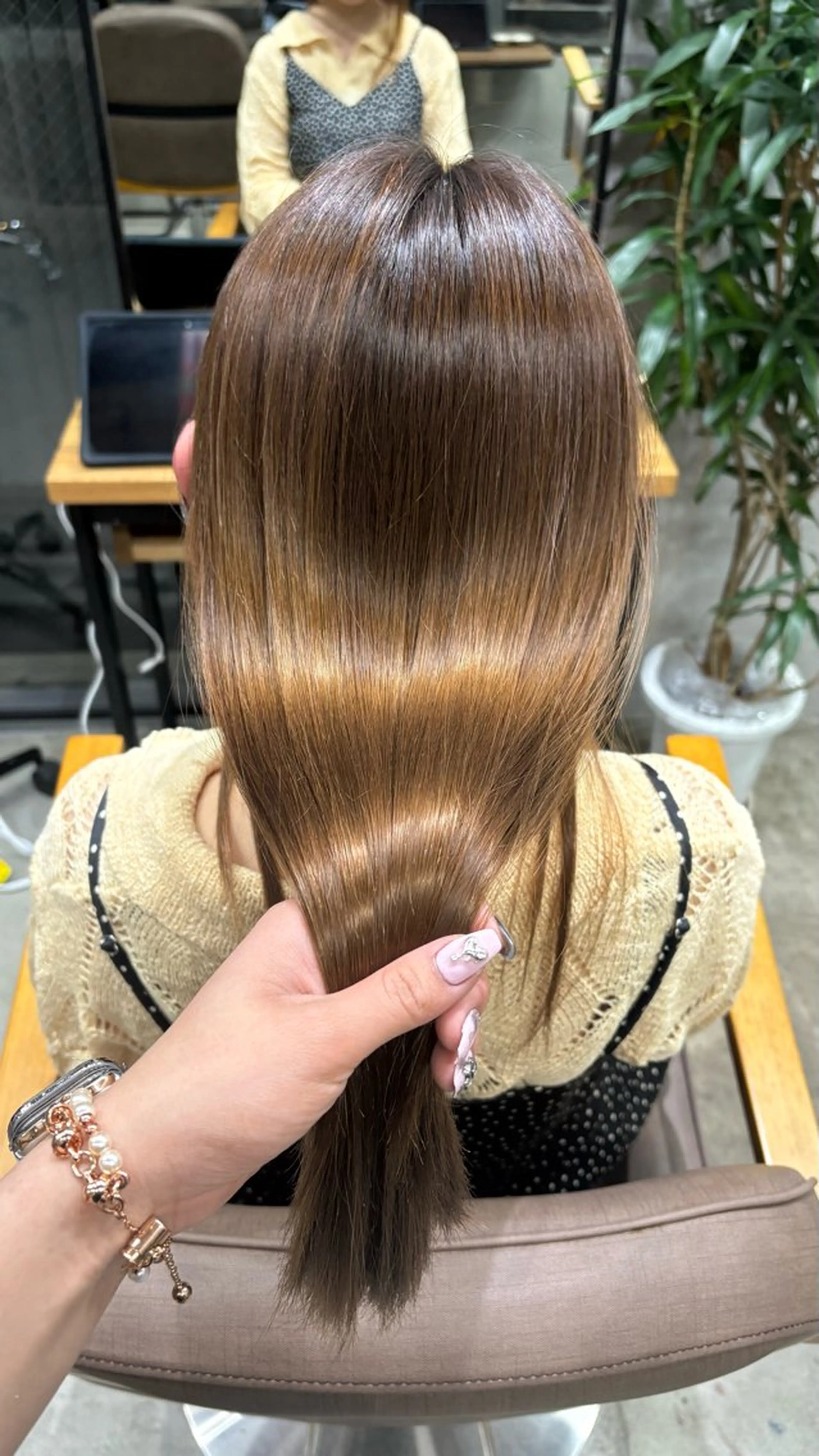 セミロング 縮毛矯正 トリートメント 天神/ハイトーン/艶 カラー/Miharuのヘアスタイル