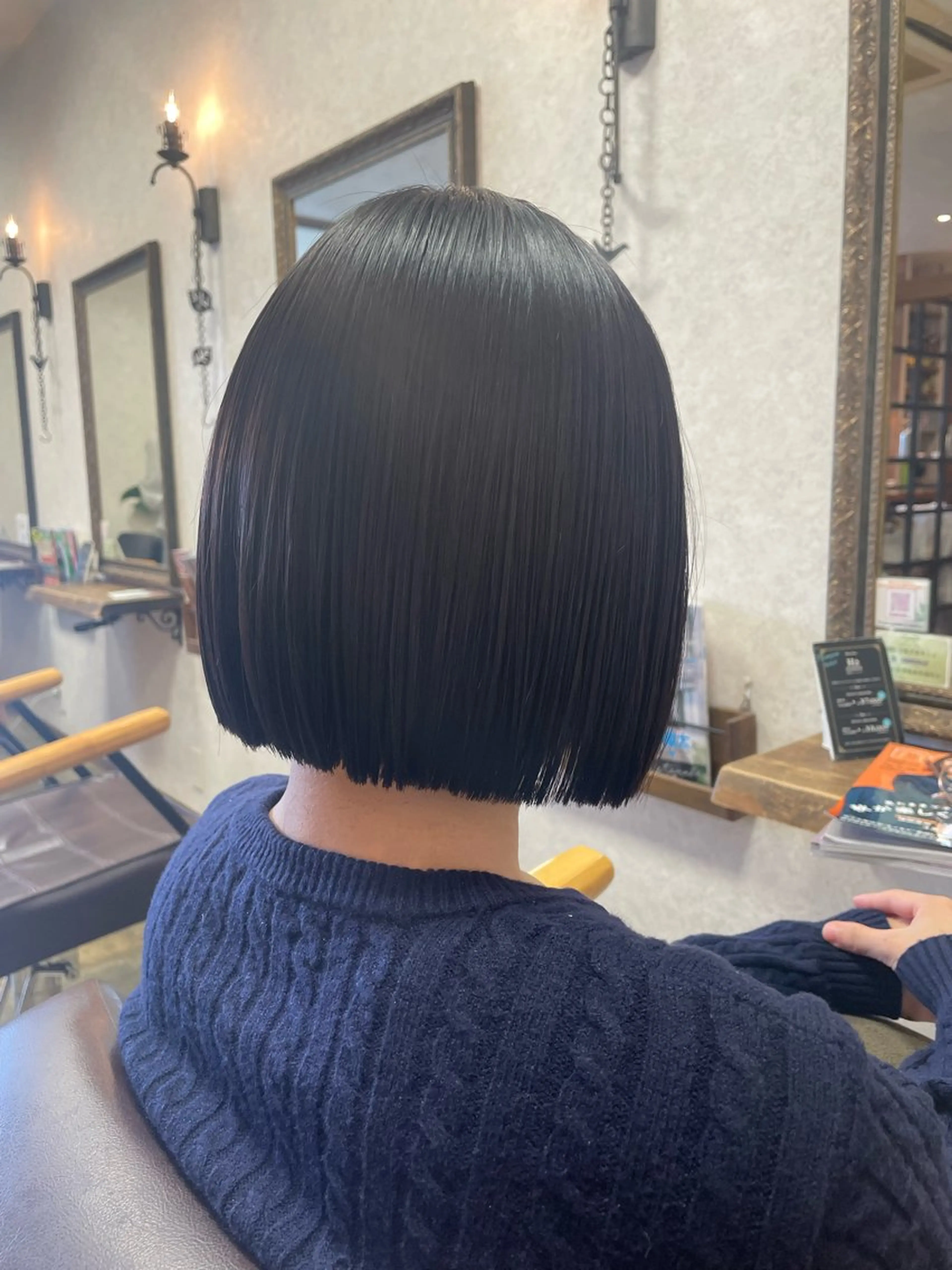 カット✂️+ツヤサラ髪質改善縮毛矯正💁‍♀️+トリートメント🫧の写真