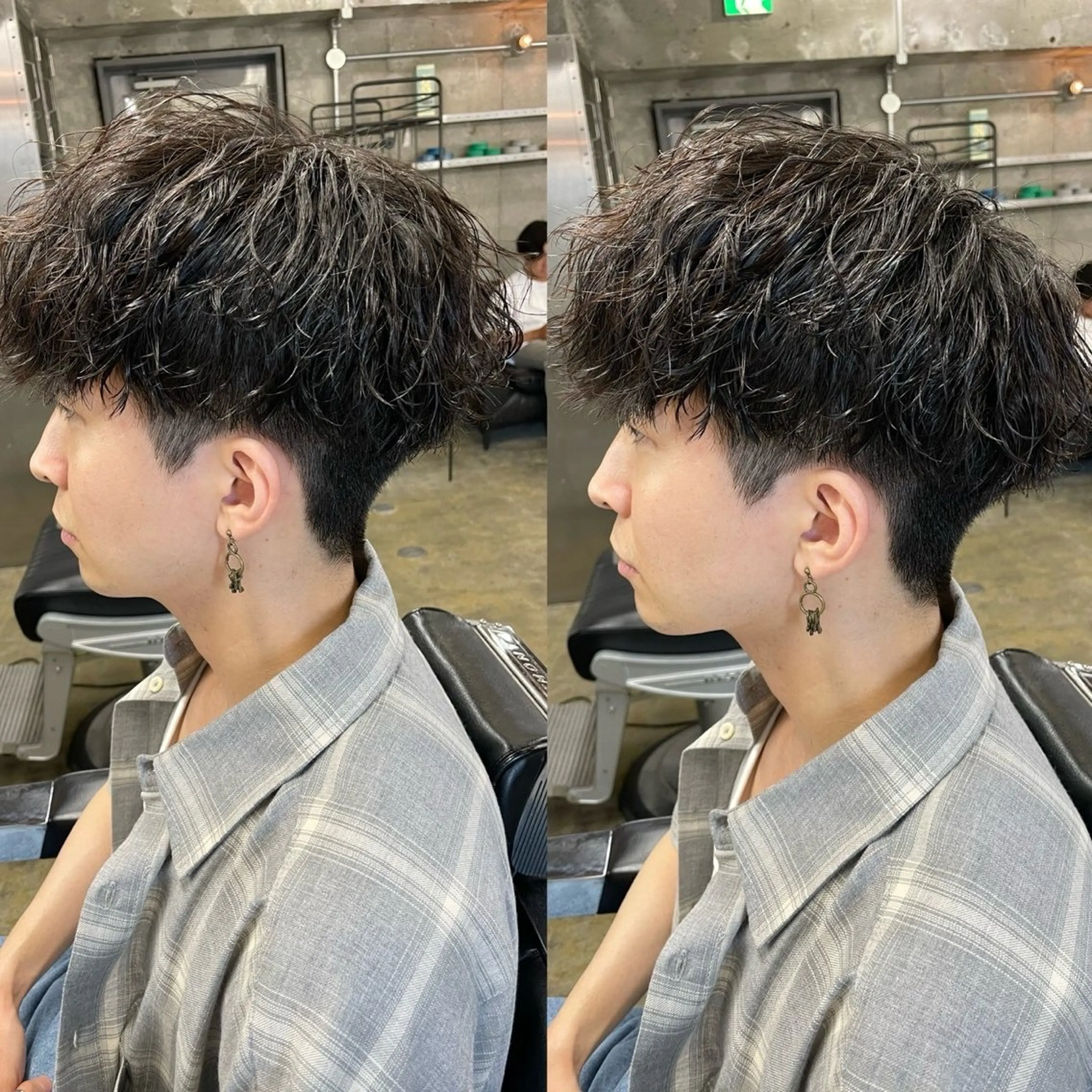 ショート カラー パーマ ヘアアレンジ メンズ メンズパーマ ツイストスパイラルパーマ スパイラルパーマ メンズ特化酒井翔太 /メンズカット/名駅のヘアスタイル