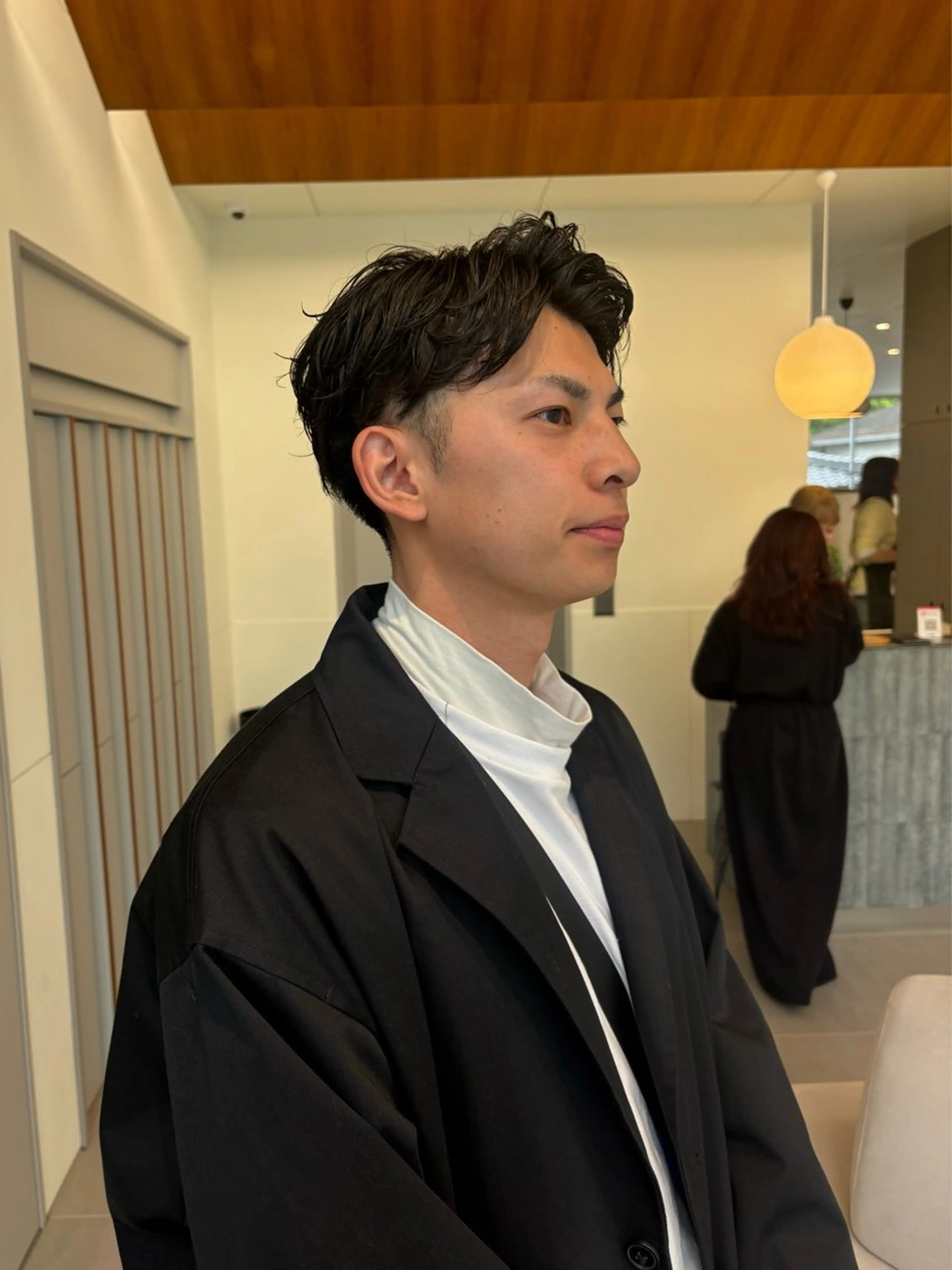 メンズ カット パーマ トリートメント 💡レイヤーカット/ グレージュ松本隼人のヘアスタイル