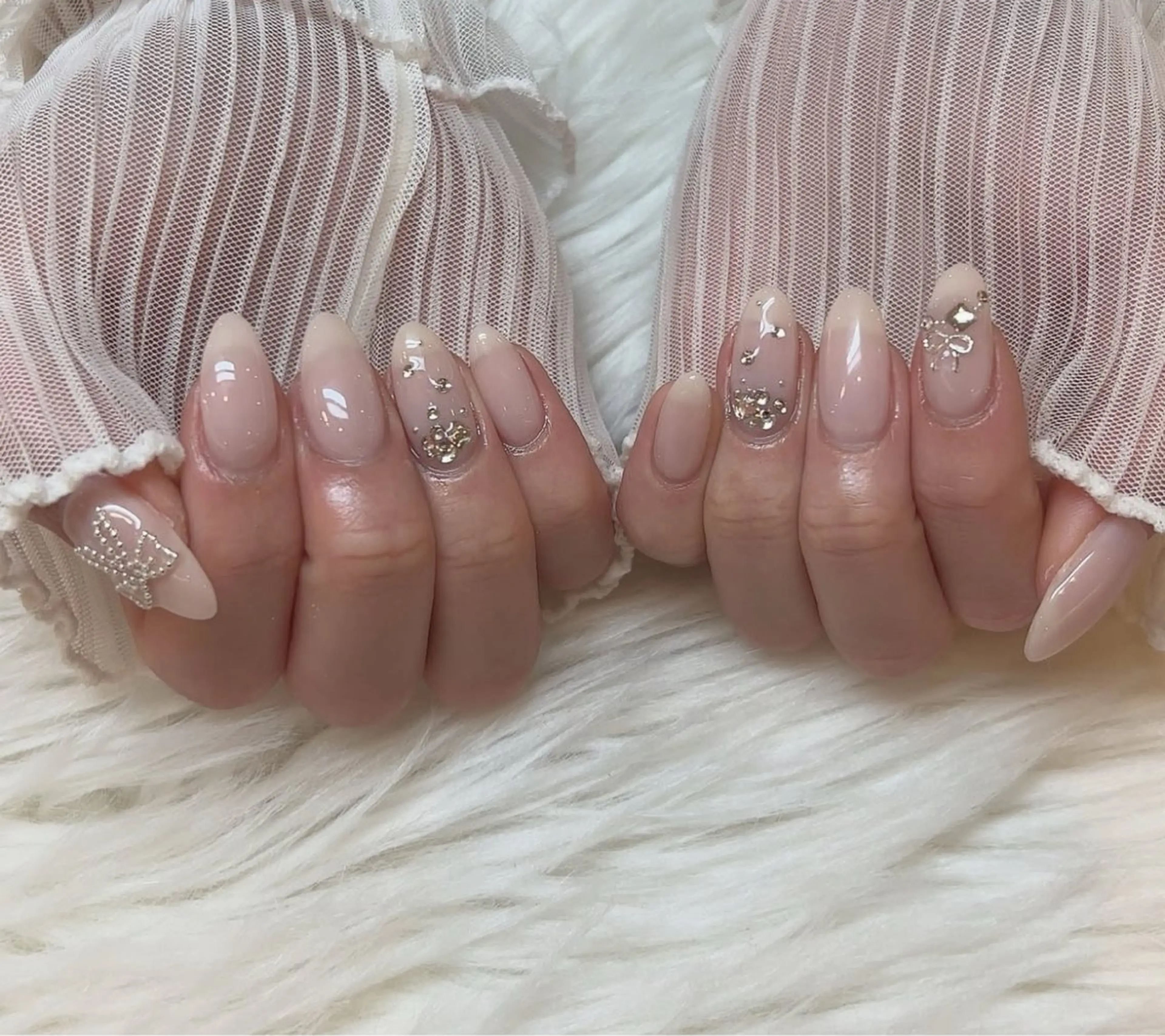ネイル アートネイル フラワーネイル フレンチネイル ジェルネイル グラデーション ハンドネイル Ryu Nail NekoChanのネイルデザイン