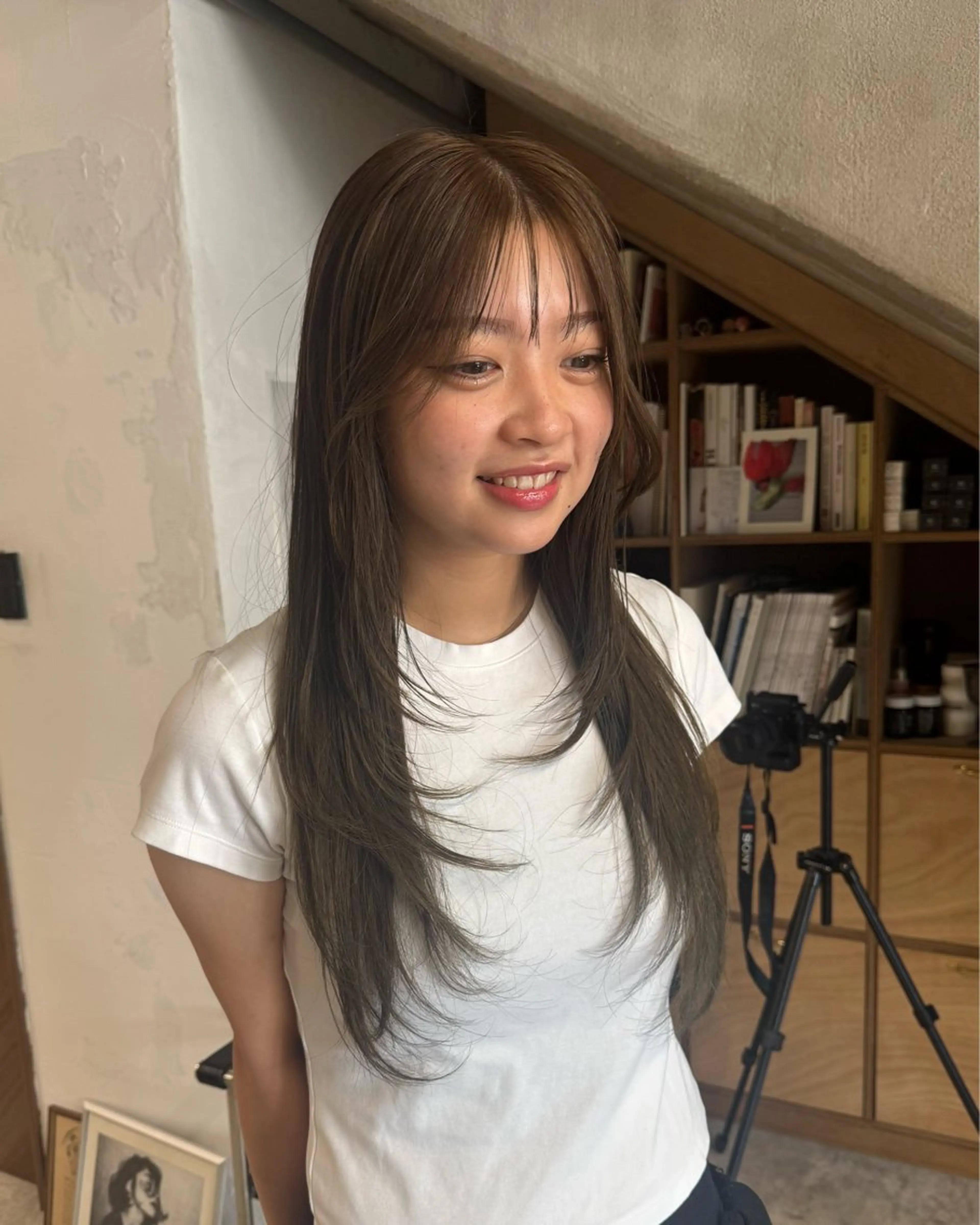 ロング カット amy.所属・amy.館澤 鮎奈のヘアスタイル