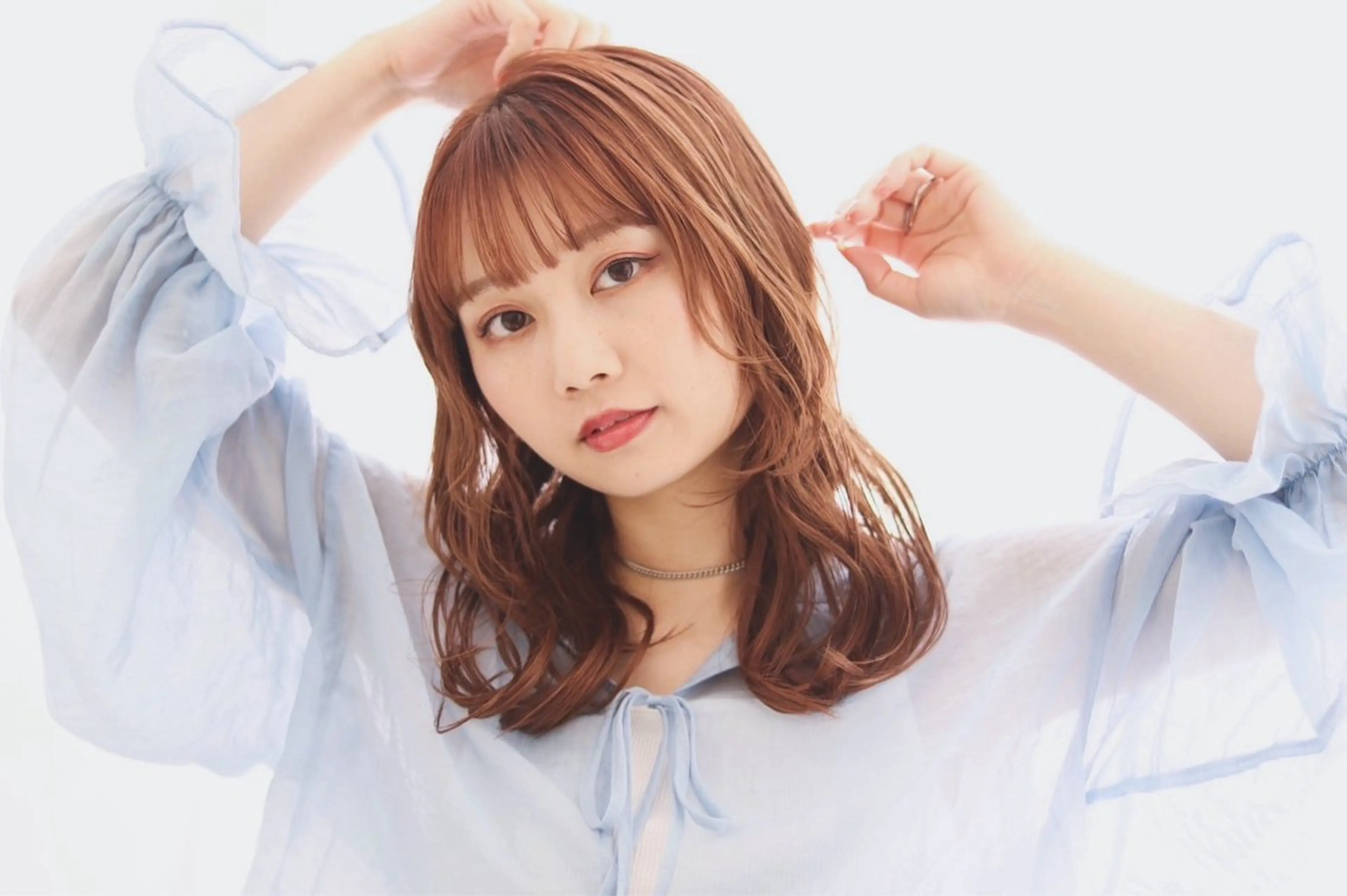 ミディアム 暖色カラー💞 菊地しおんのヘアスタイル