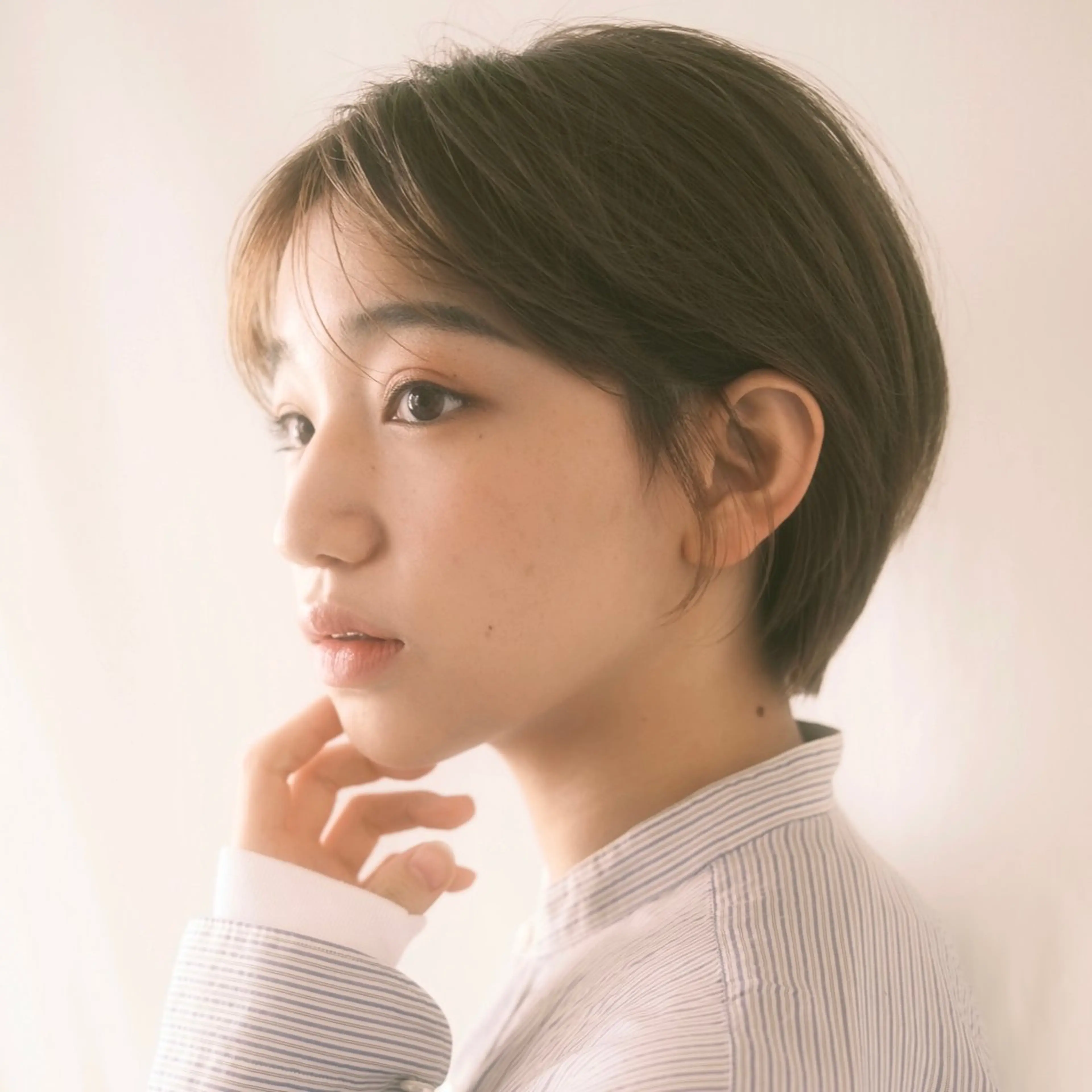 ショート カラー 丸みショート ショートヘア カット ヘアカラー トリートメント ショートボブ髪質改善 縮毛矯正のプロ山道潤のヘアスタイル