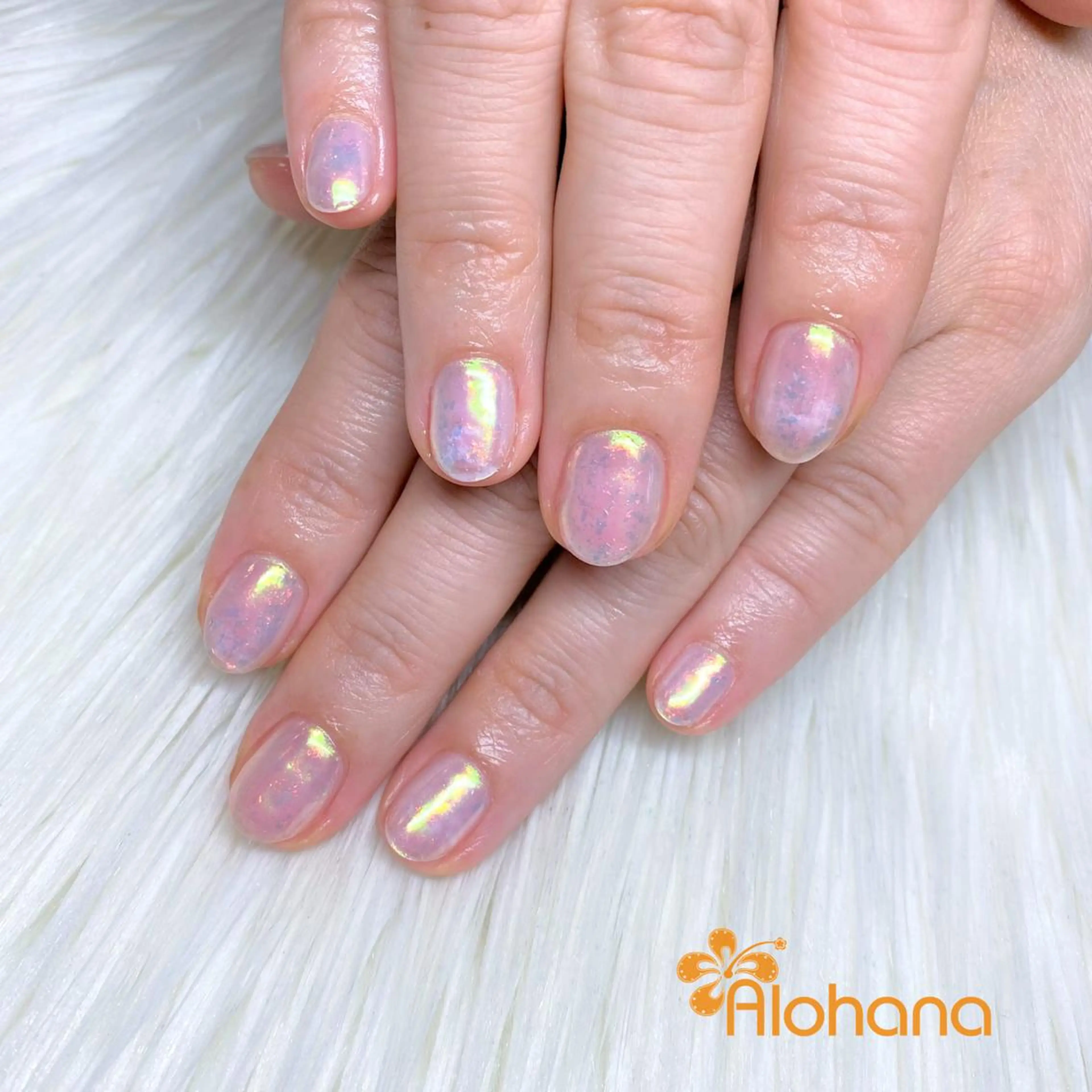 ネイル オーロラネイル Alohana Minaのネイルデザイン