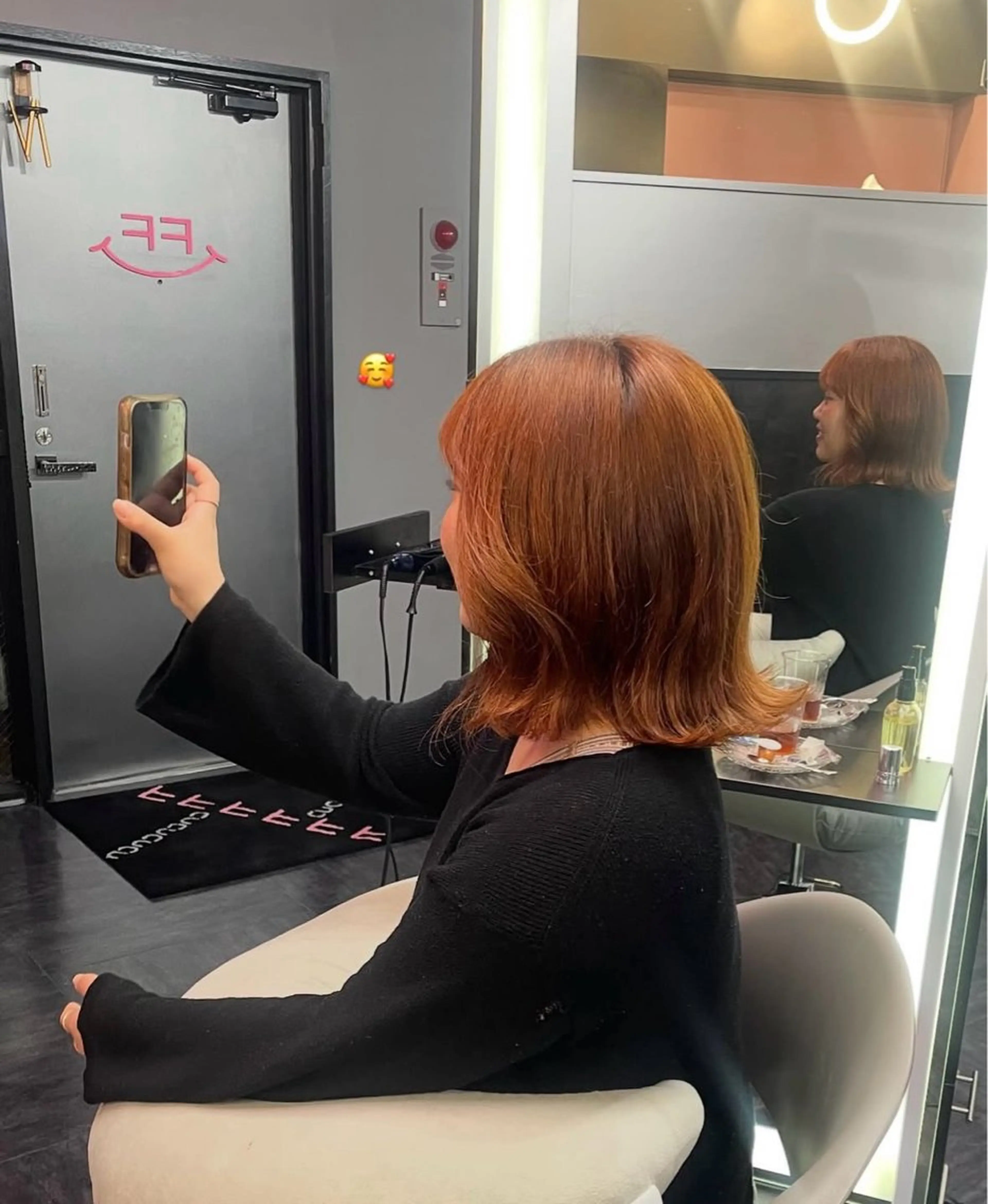 カラー 新垣 杏凜のヘアスタイル