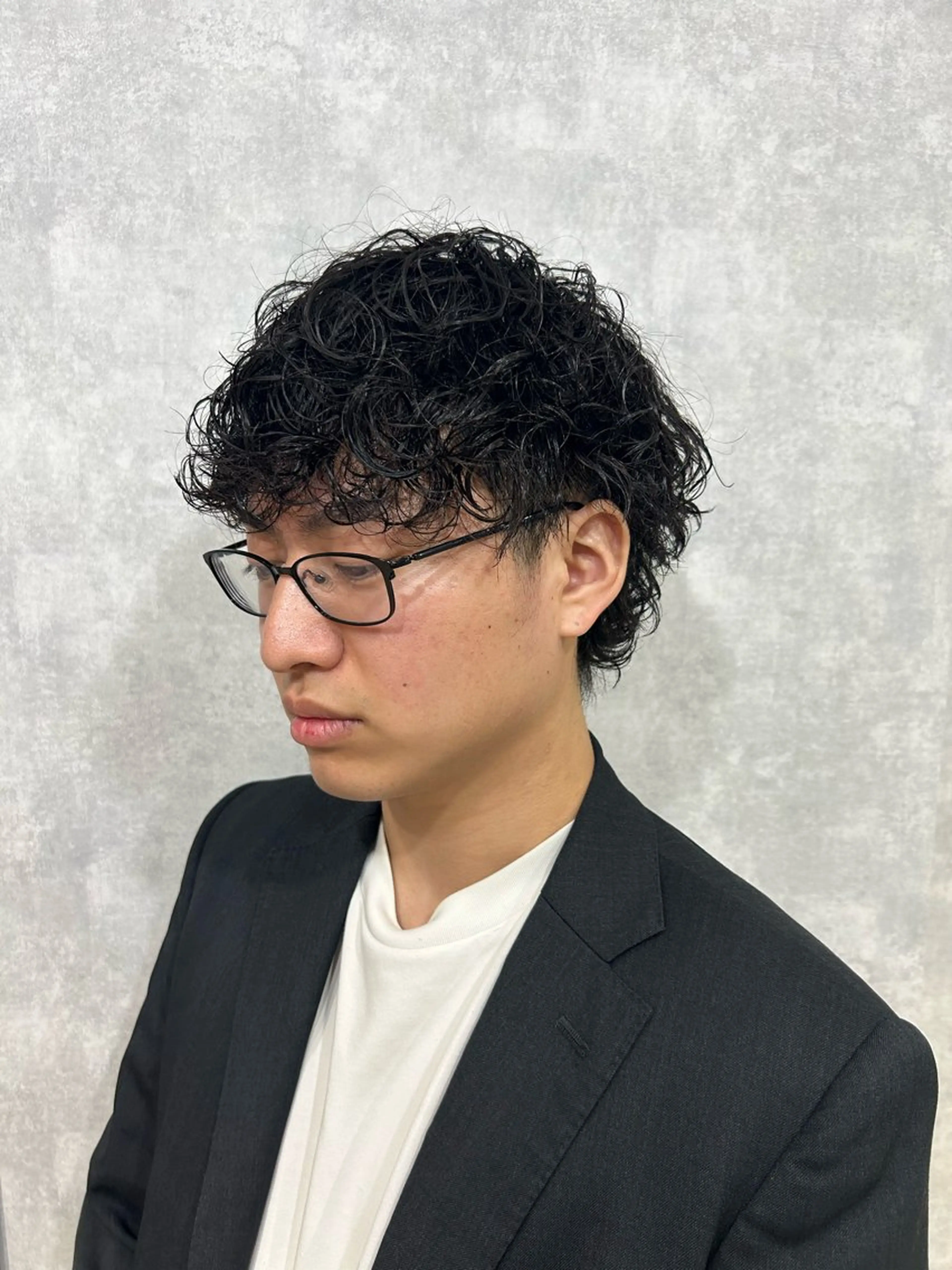 ショート パーマ パーマ KENSHIN メンズパーマのヘアスタイル