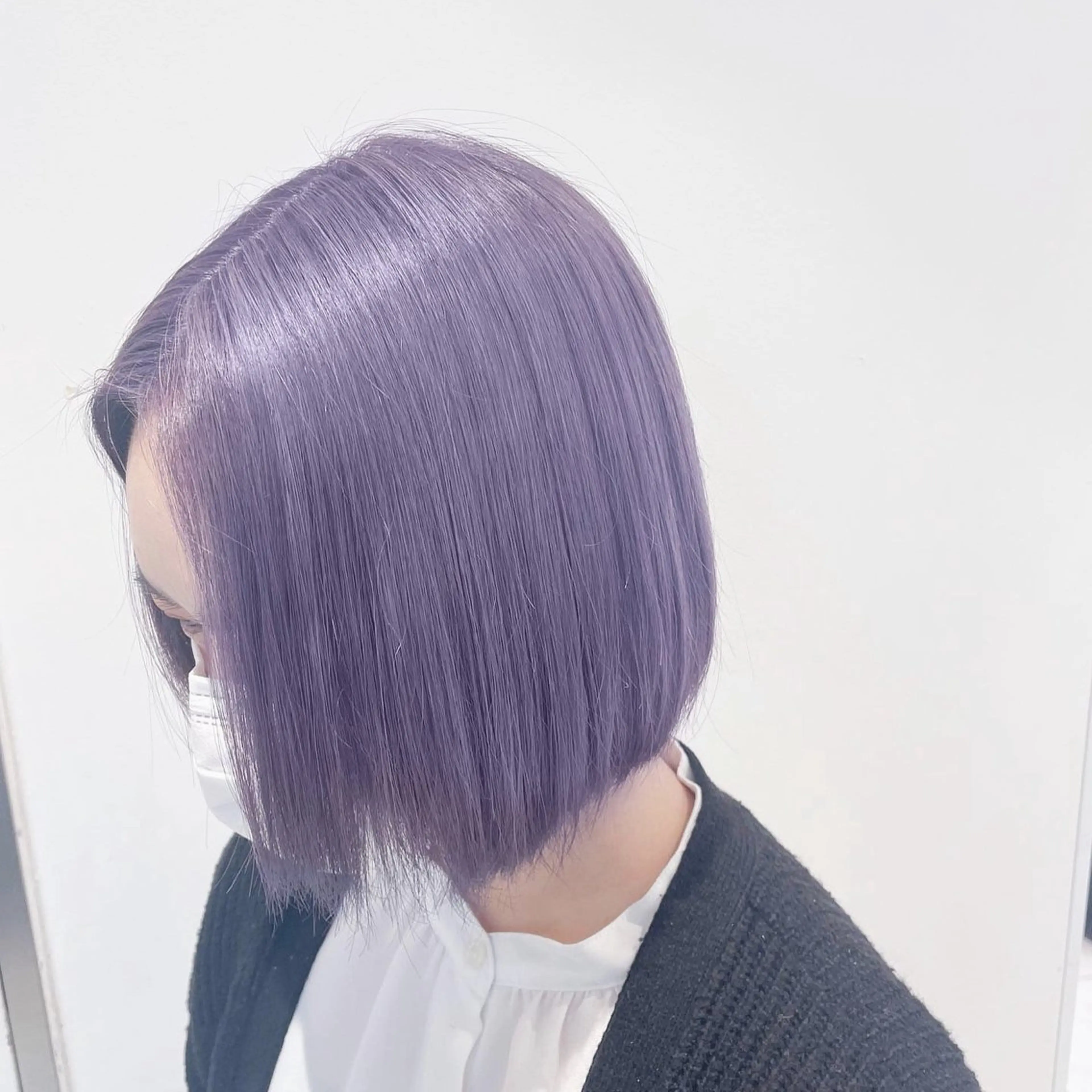 カラー 長尾菜々美🐰 ／ハイトーンカラーのヘアスタイル