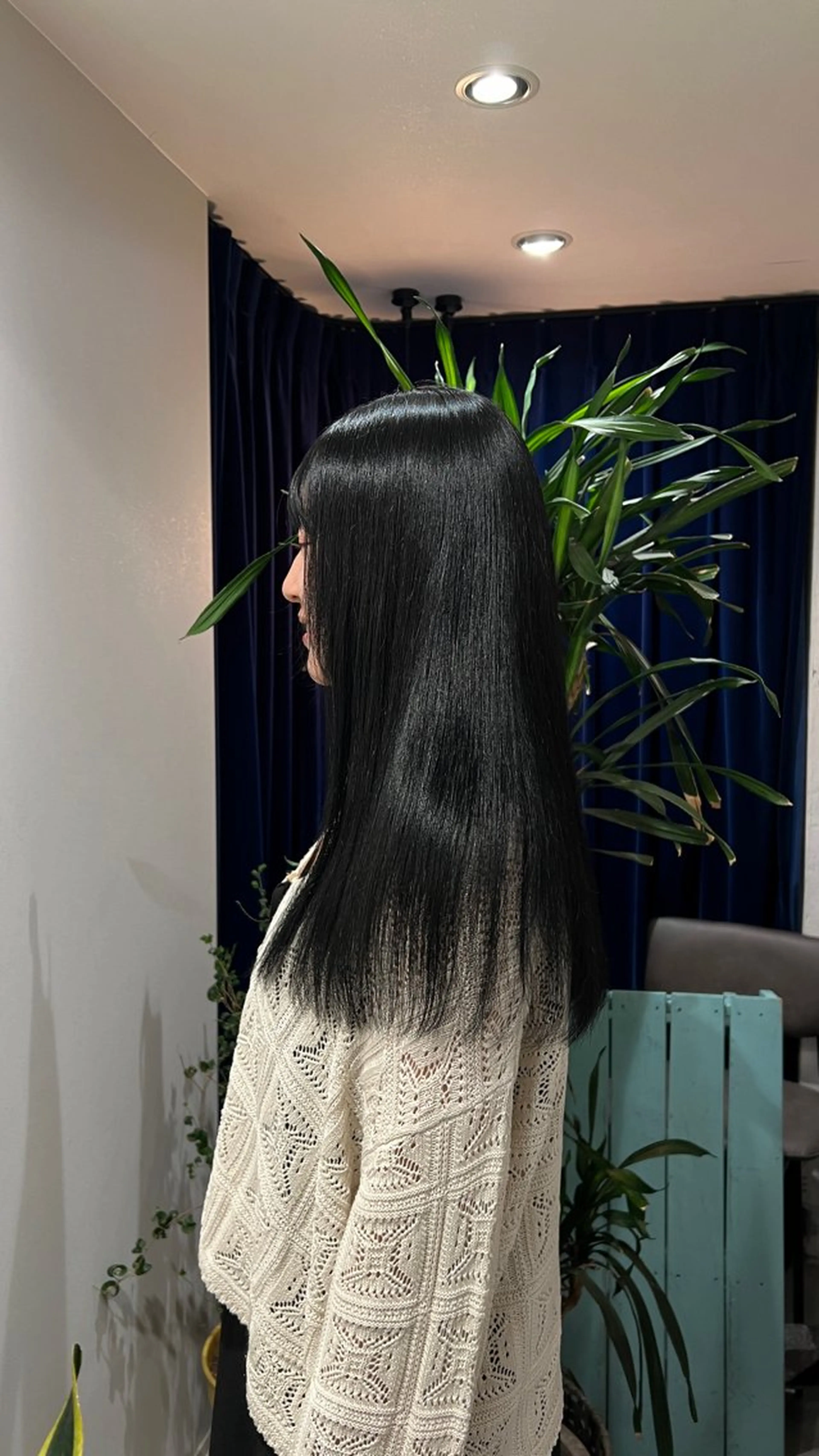 カラー 黒髪 ブルーカラー ブルーブラック 透明感カラー ☆ HARUKA ☆のヘアスタイル