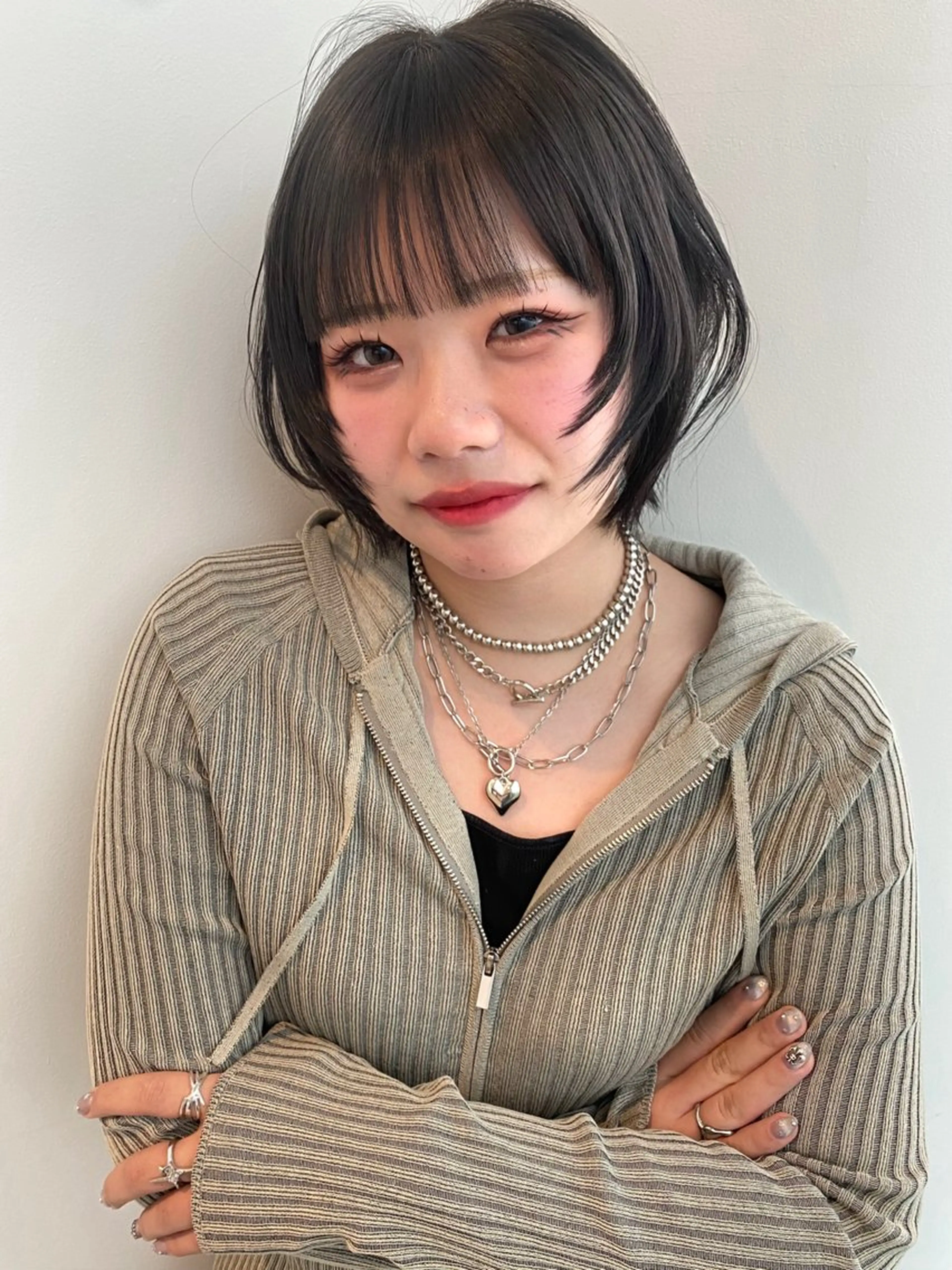 ショート カラー 透明感カラー カット ヘアカラー トリートメント mai / linoah˚✧のヘアスタイル