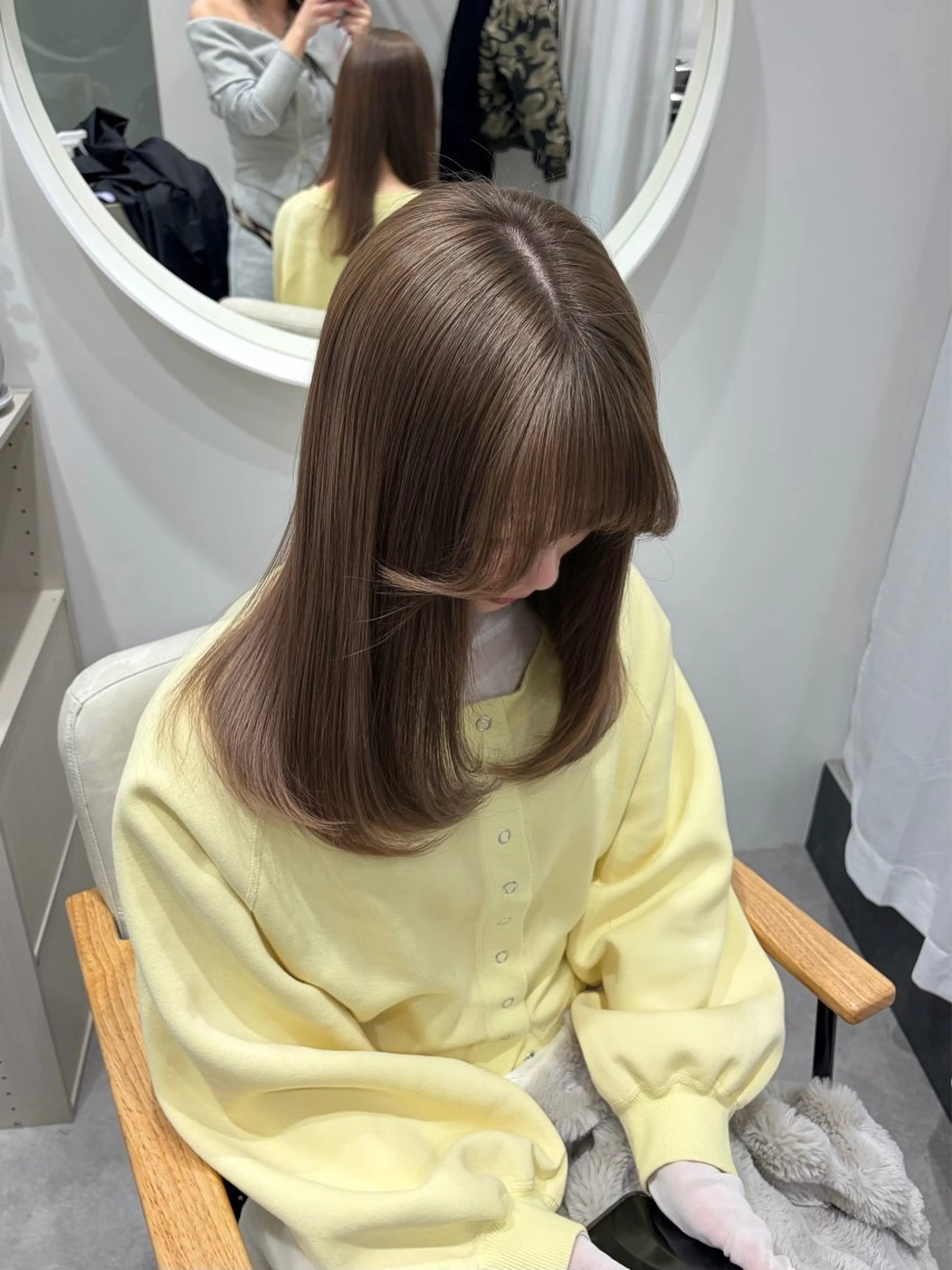 セミロング カラー 髪質改善/レイヤー/ ダブルカラー🍀るなのヘアスタイル