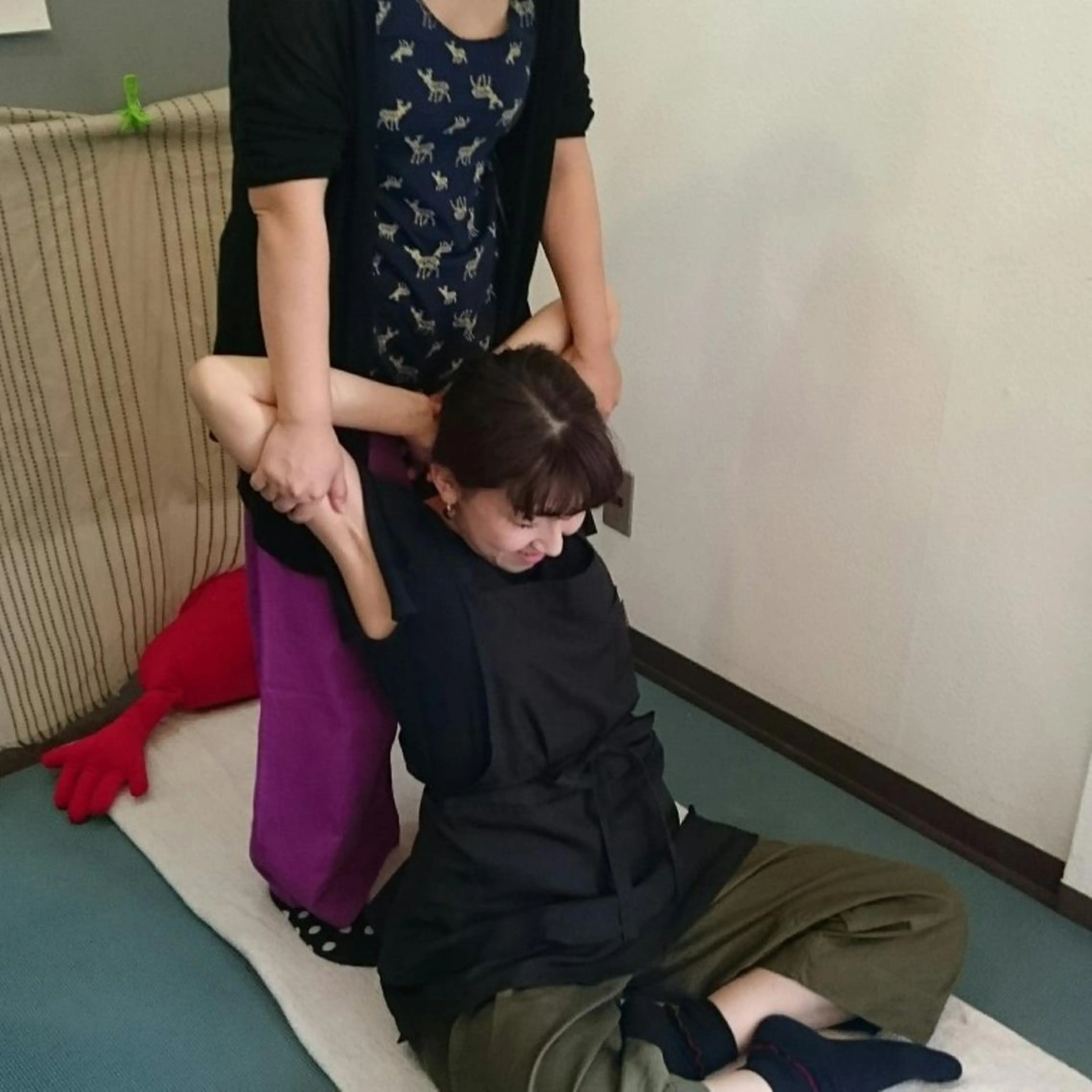 タイ古式 上半身中心の写真