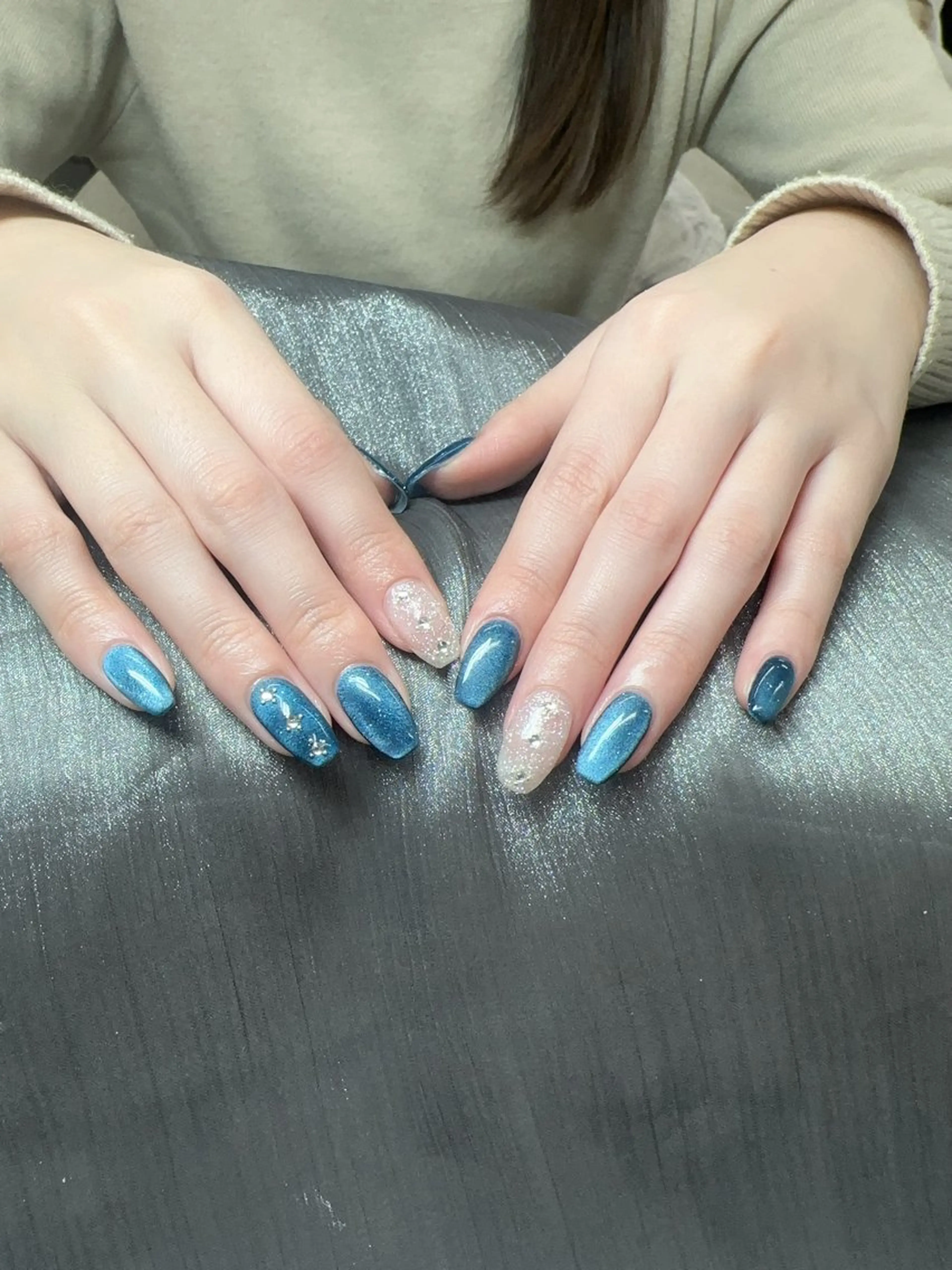 ネイル ハンドネイル ハンドケア Kaka_ パラジェル、長さだしのネイルデザイン