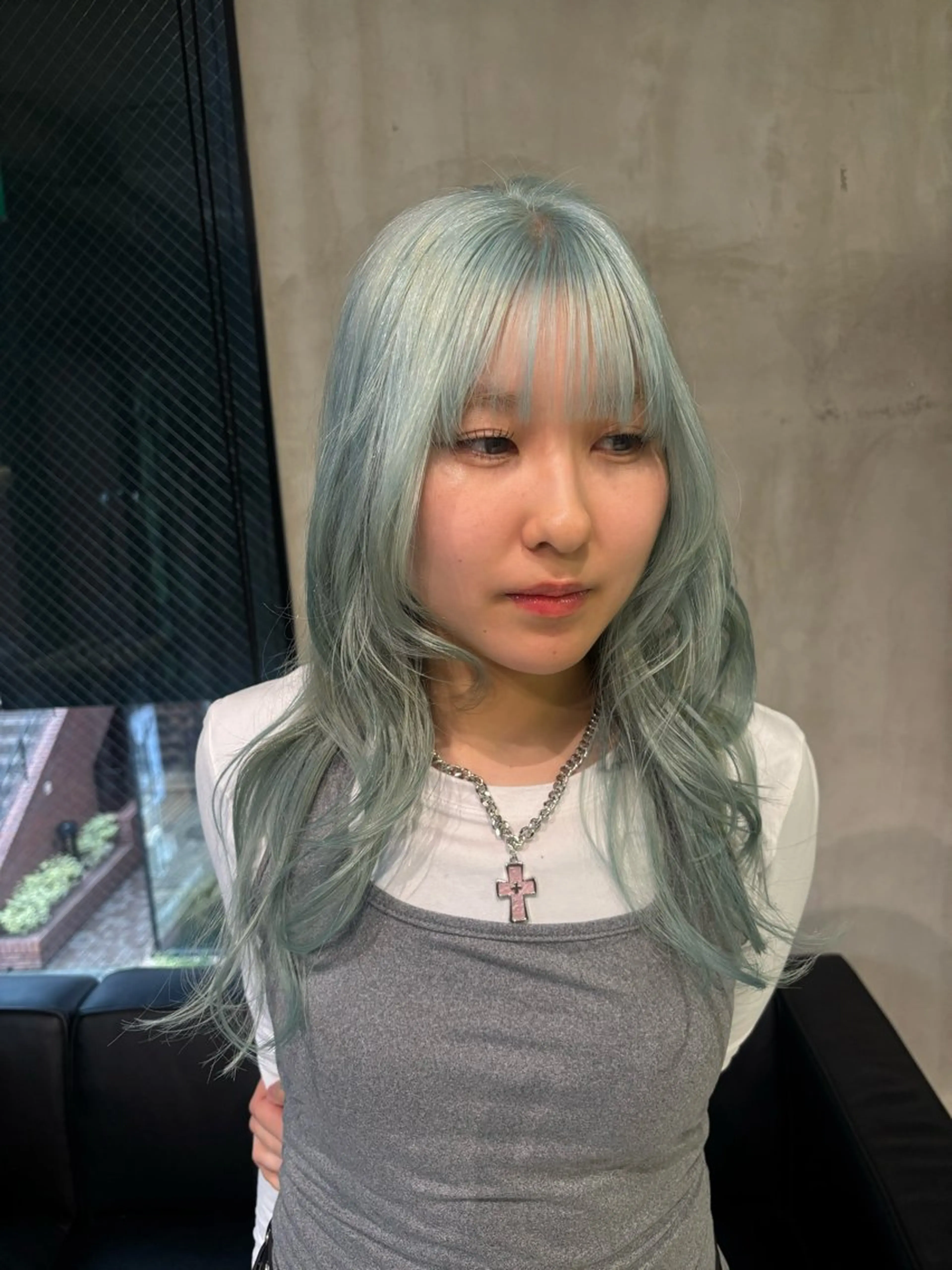 ロング ヘアカラー ハイトーン/ ハイライト真柚🍨のヘアスタイル