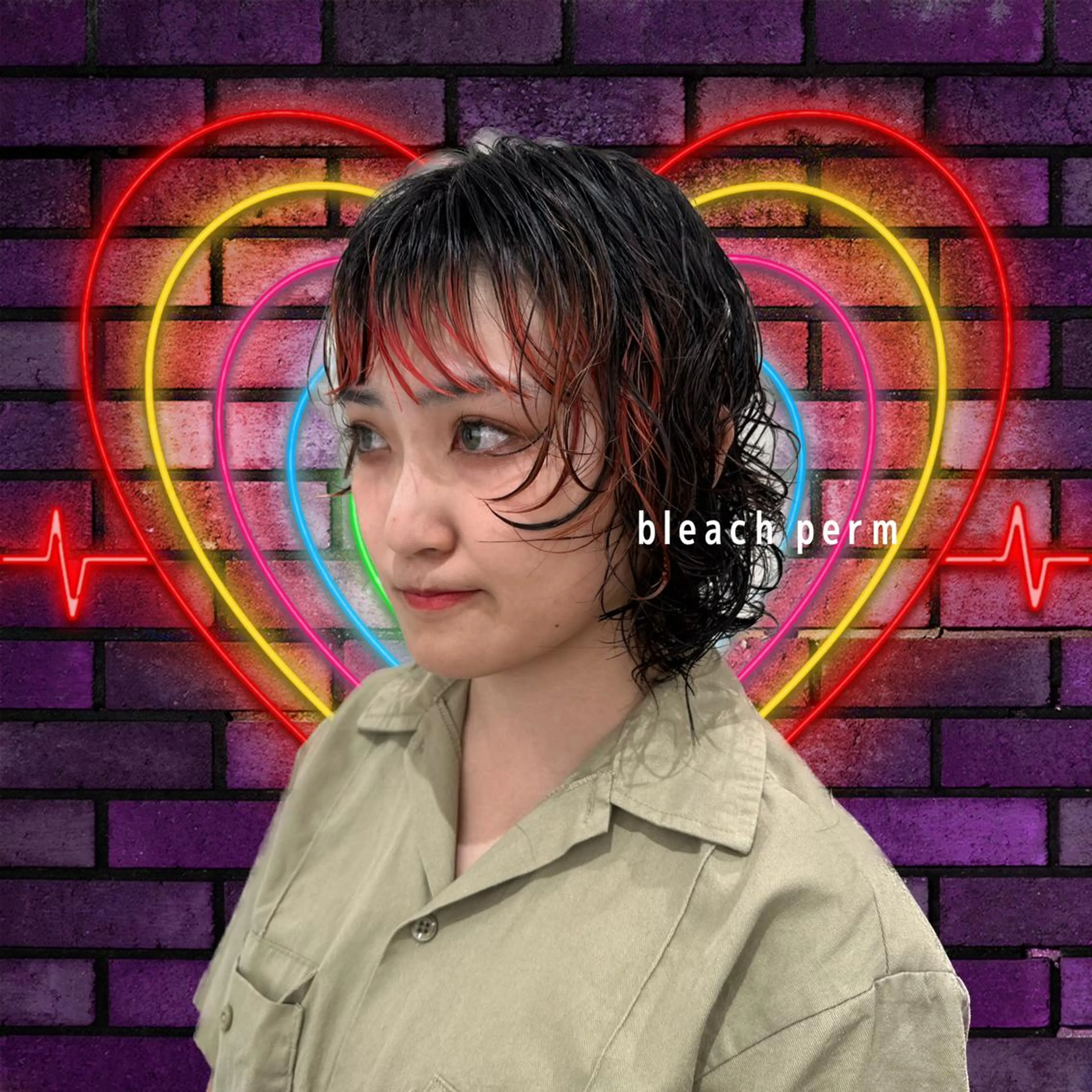 ミディアム パーマ ミディアムパーマ ブリーチパーマ 🎀Rumiのヘアスタイル