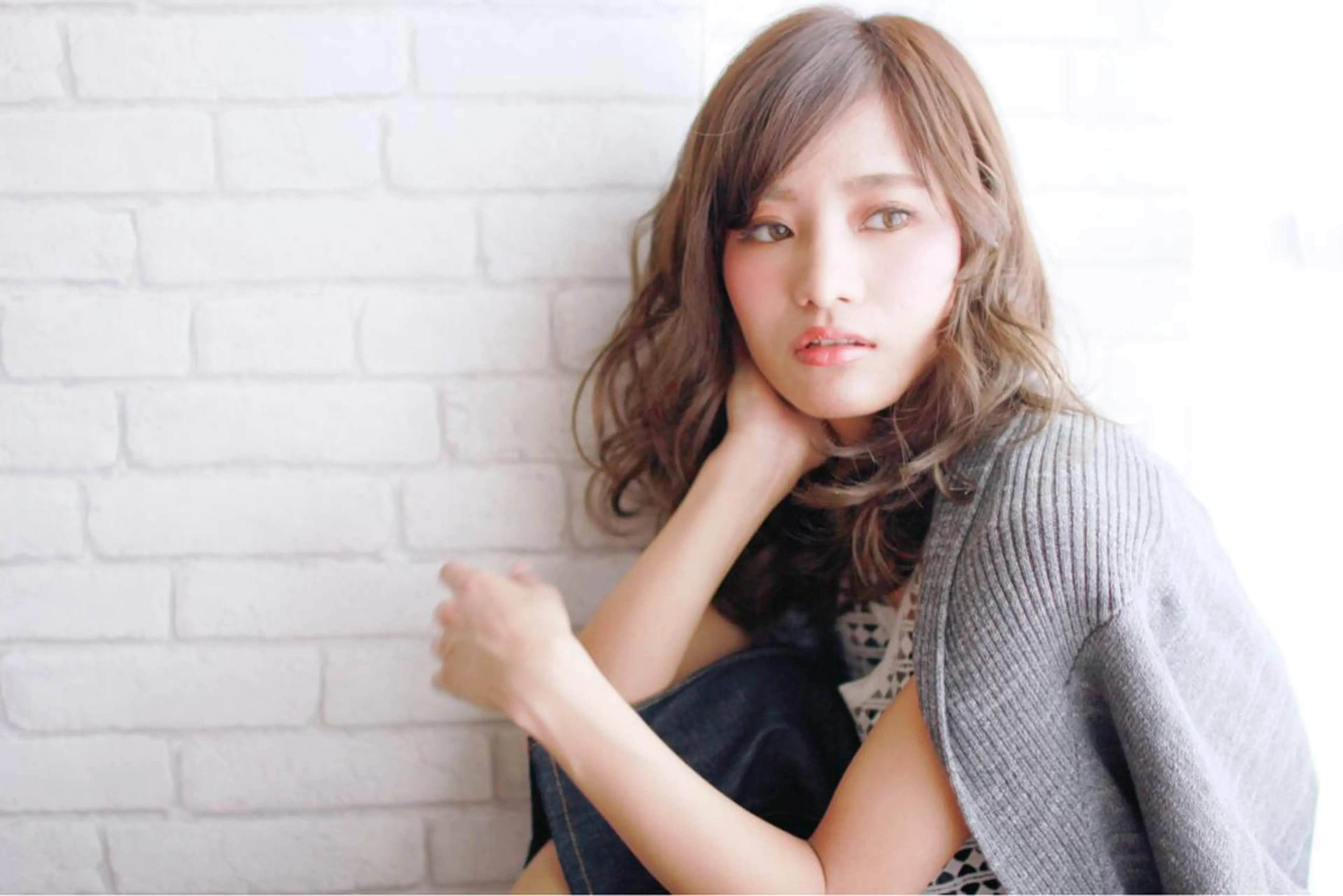 セミロング カラー パーマ メンズ ヘアカラー バトヘアー渋谷 officialのヘアスタイル