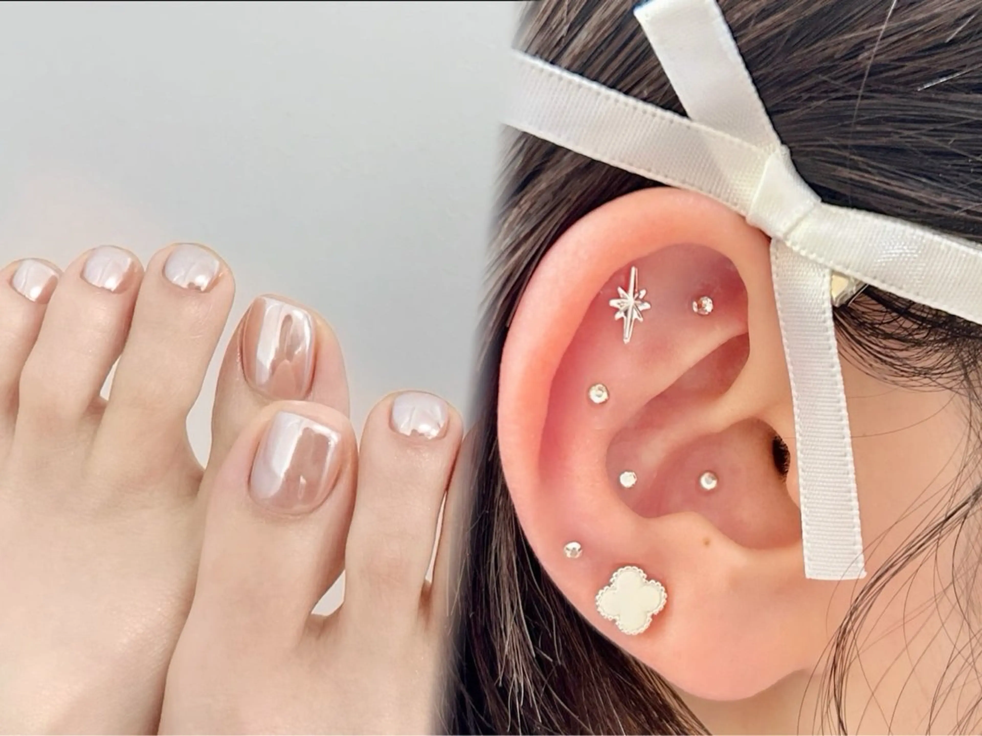 ネイル 長さ出し フットネイル フレンチネイル ジェルネイル グラデーション その他 Nail&eye Belire 新宿のネイルデザイン