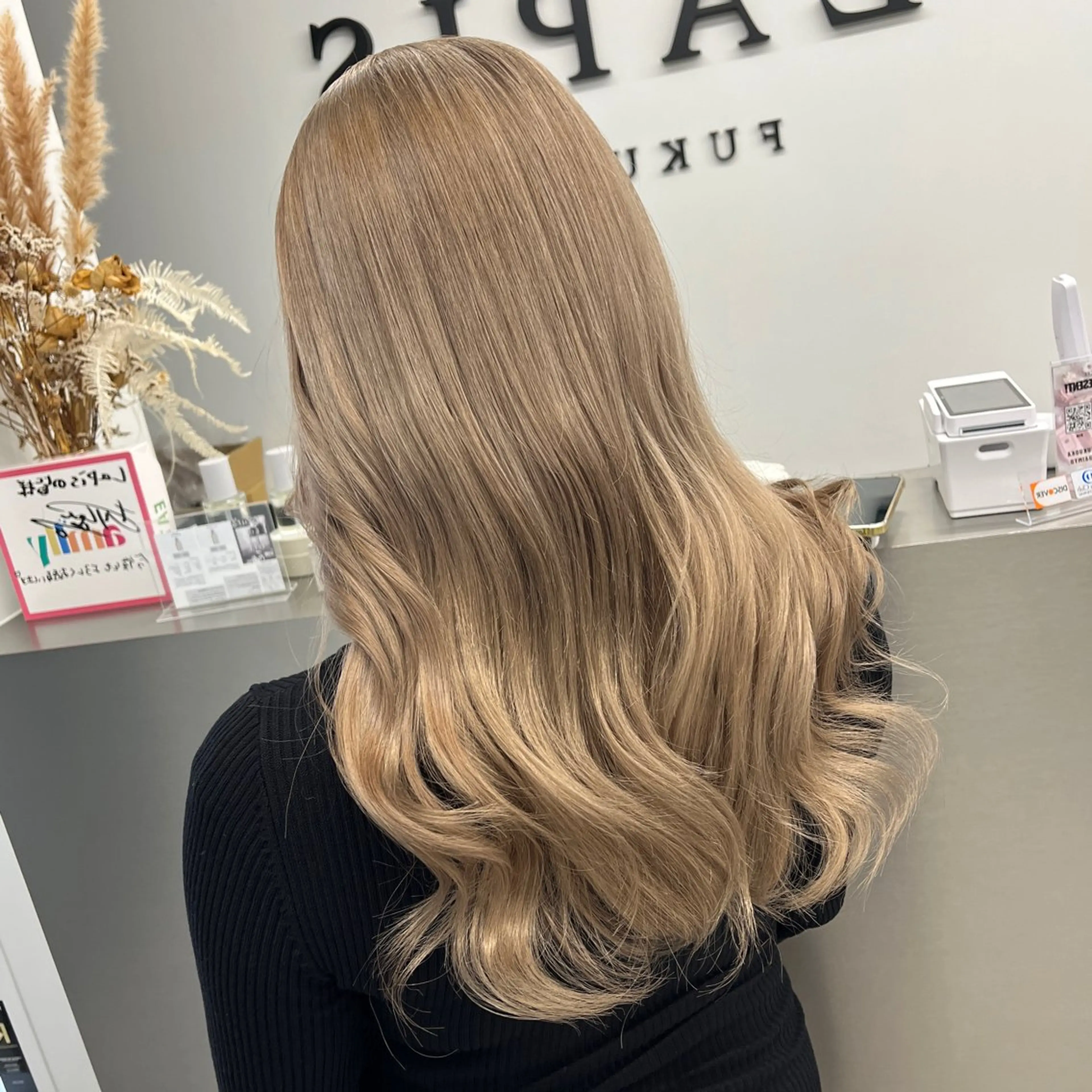 カラー ベージュカラー ブリーチ ブロンド ダブルカラー ハイトーンカラー ヘアカラー MOMOKA /　Lapis今泉店のヘアスタイル