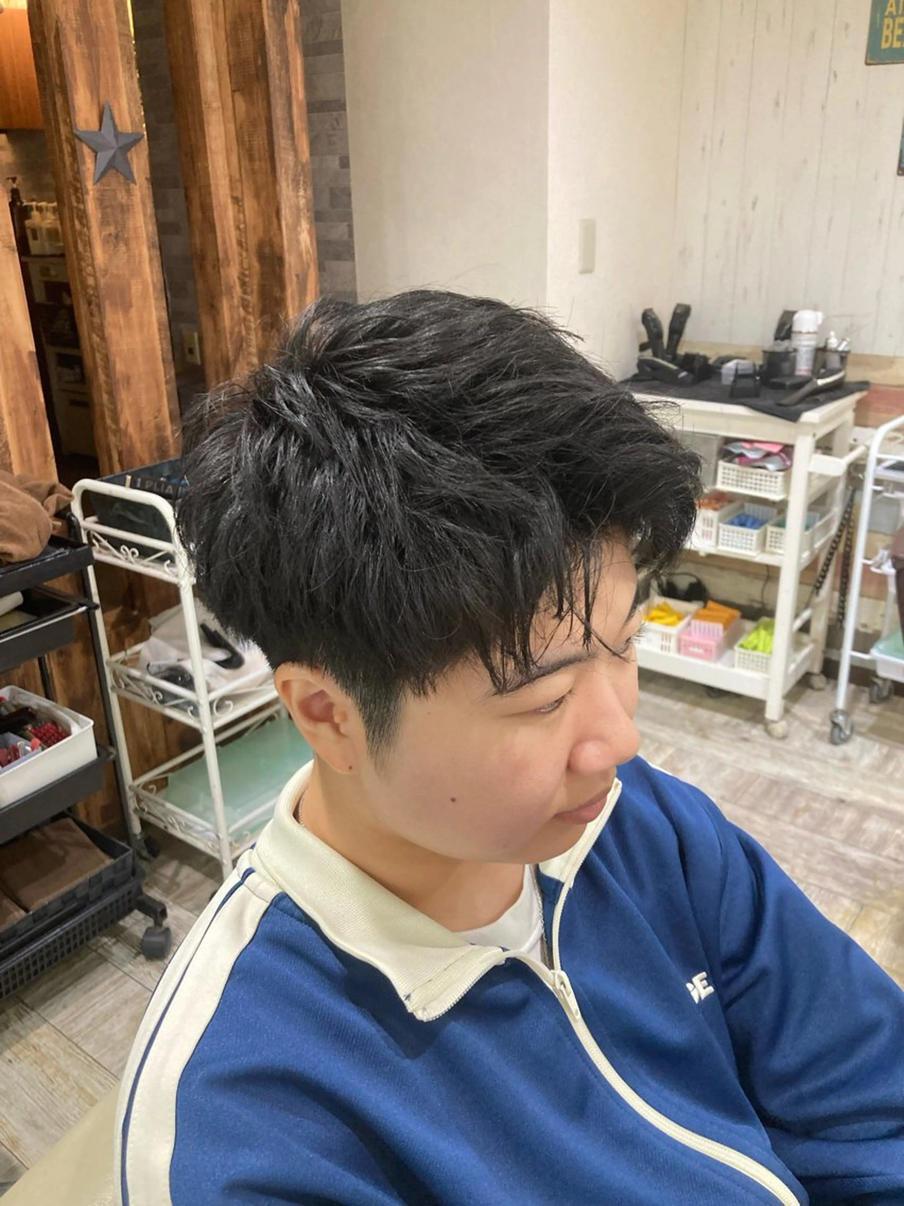 ミディアム メンズ カット 💥桜木町メンズ専門 💥ルキのヘアスタイル