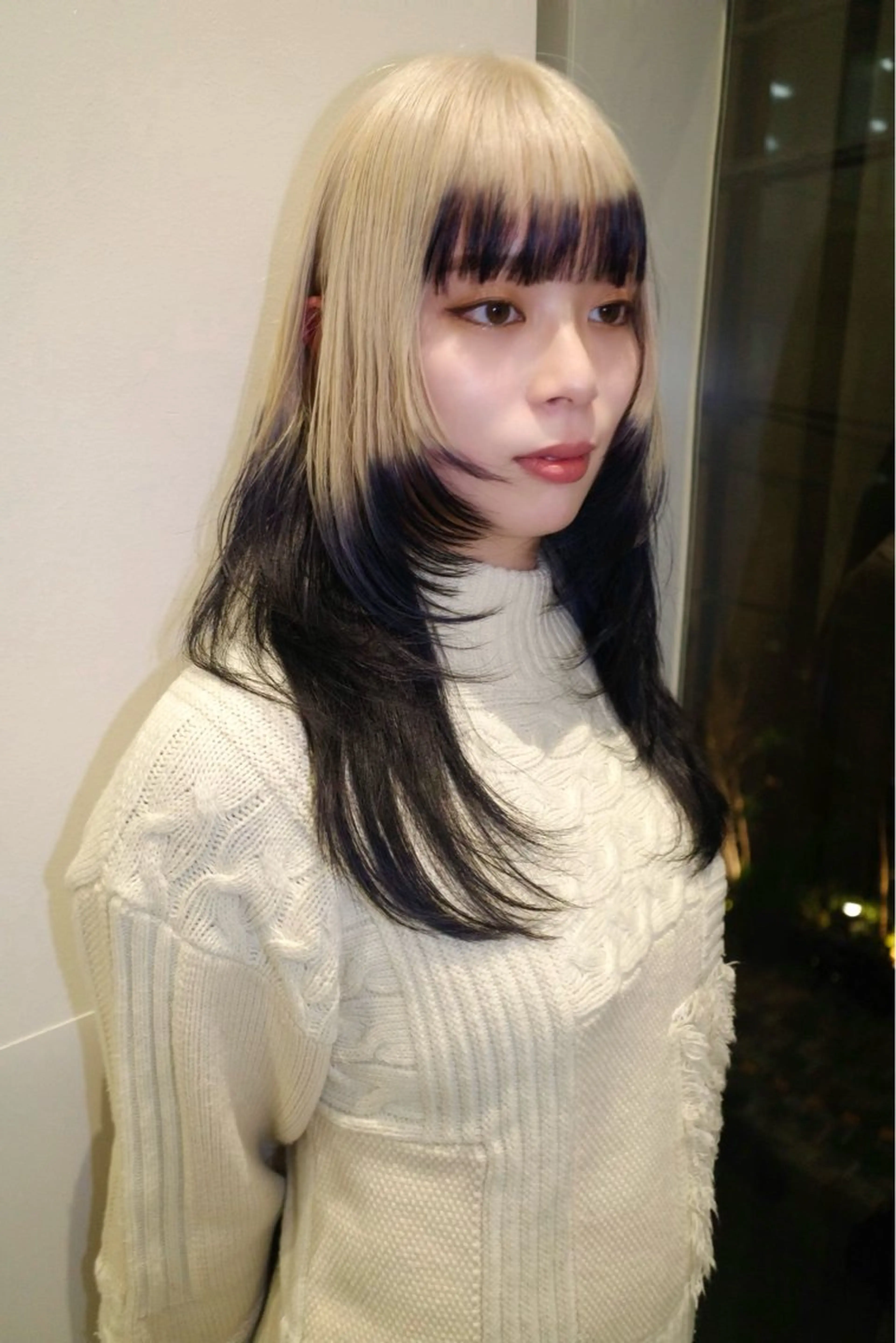 ミディアム カラー カット ヘアカラー トリートメント ブリーチ🪡 ボブ🧶レイヤーのヘアスタイル