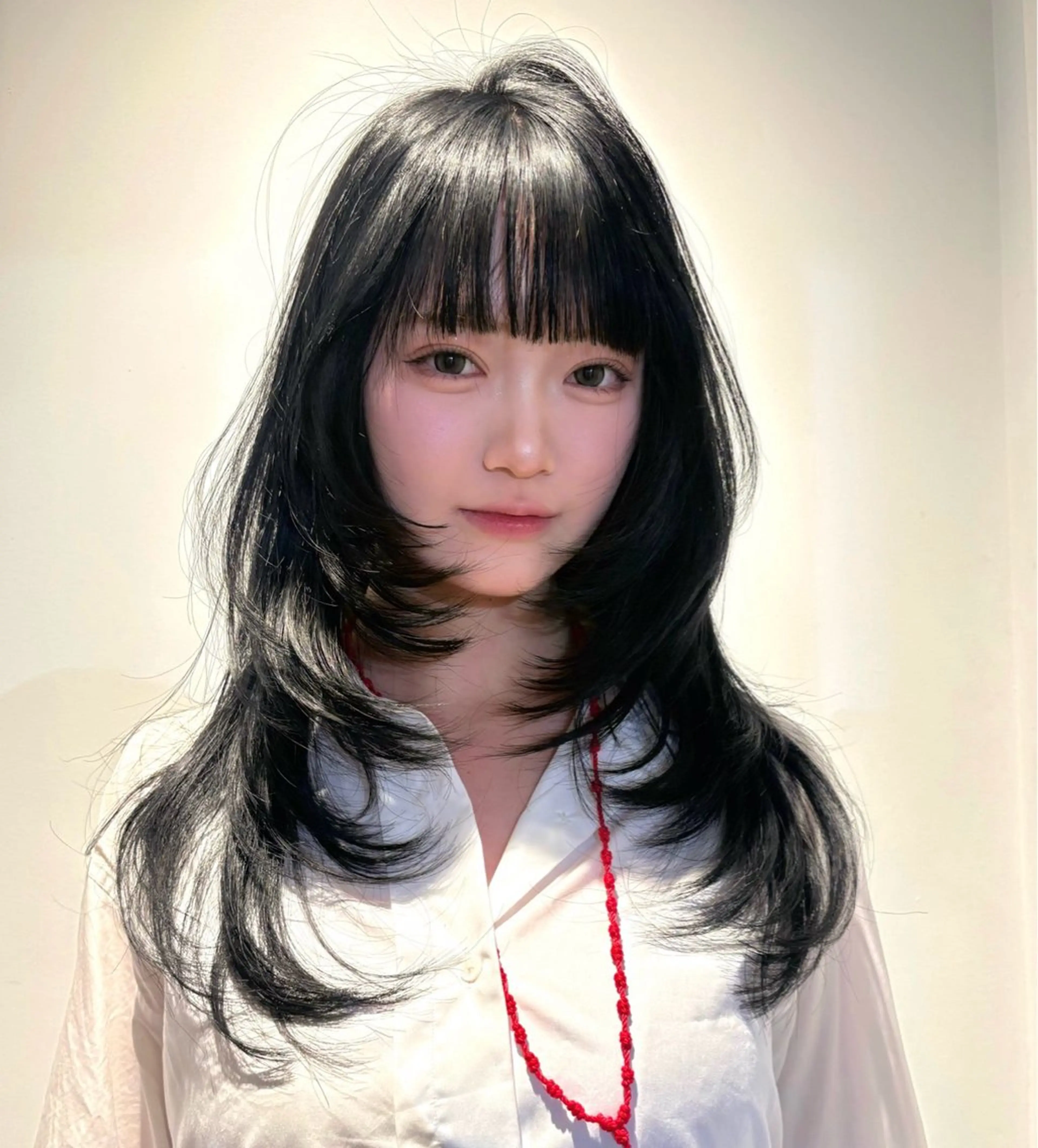 セミロング フェミニン/ 透明感カラー/ナツミのヘアスタイル