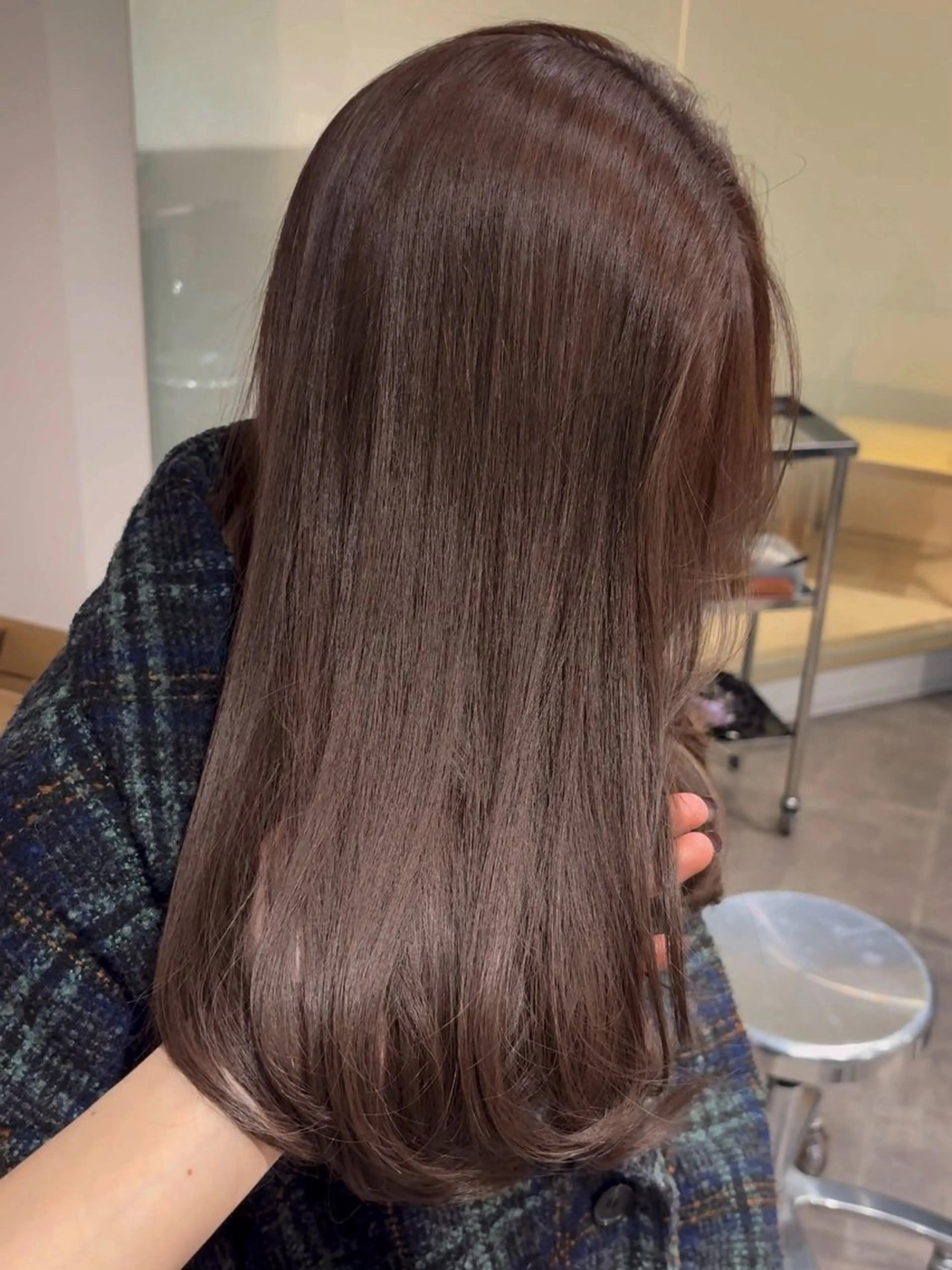 カラー ブリーチ ブラウンカラー ブリーチなしカラー ヘアカラー 🩵福岡ブリーチなし レイヤー/紫音🩵のヘアスタイル