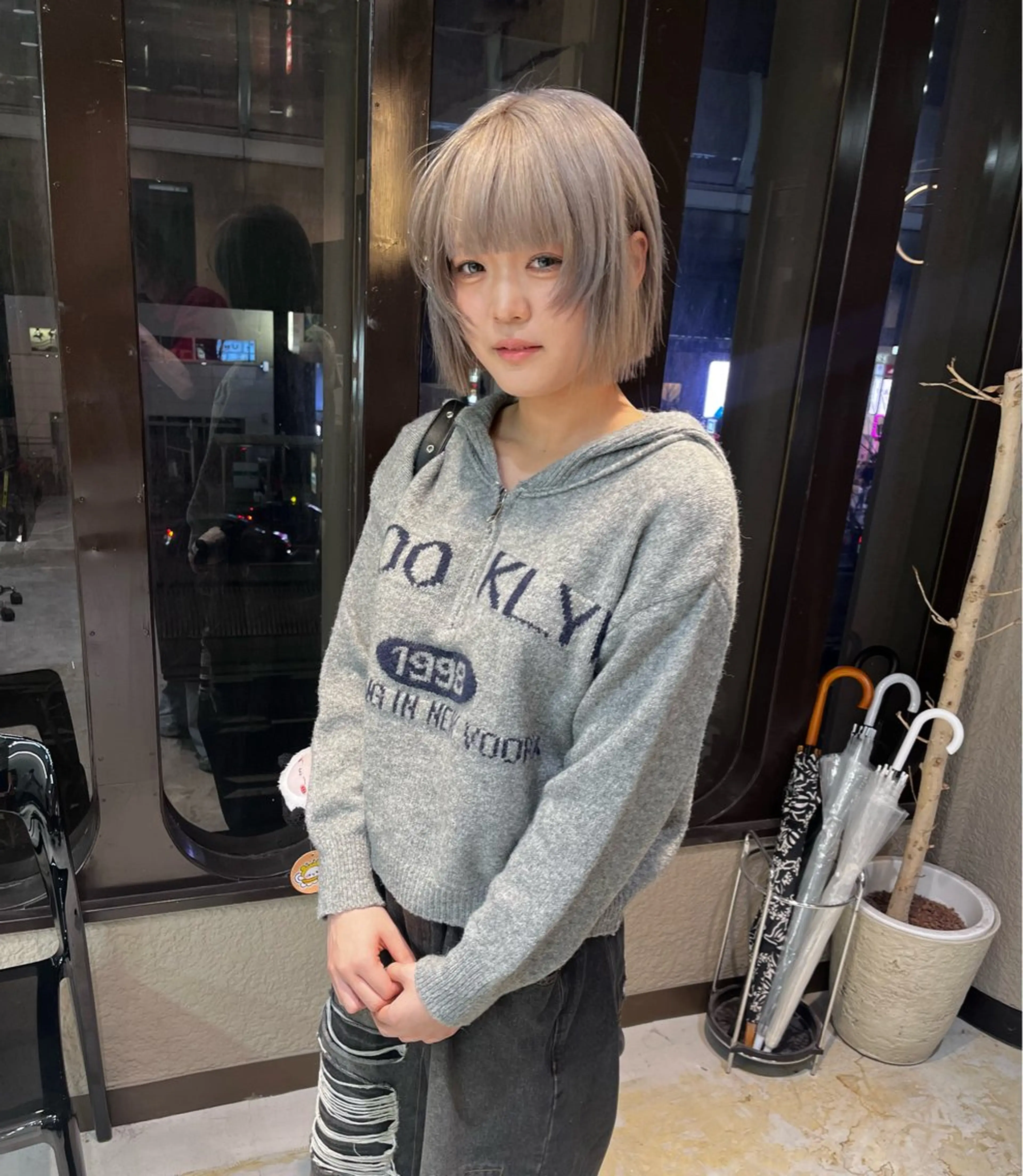 ロング 💖艶ハイトーン髪質 改善💖ケンシンのヘアスタイル
