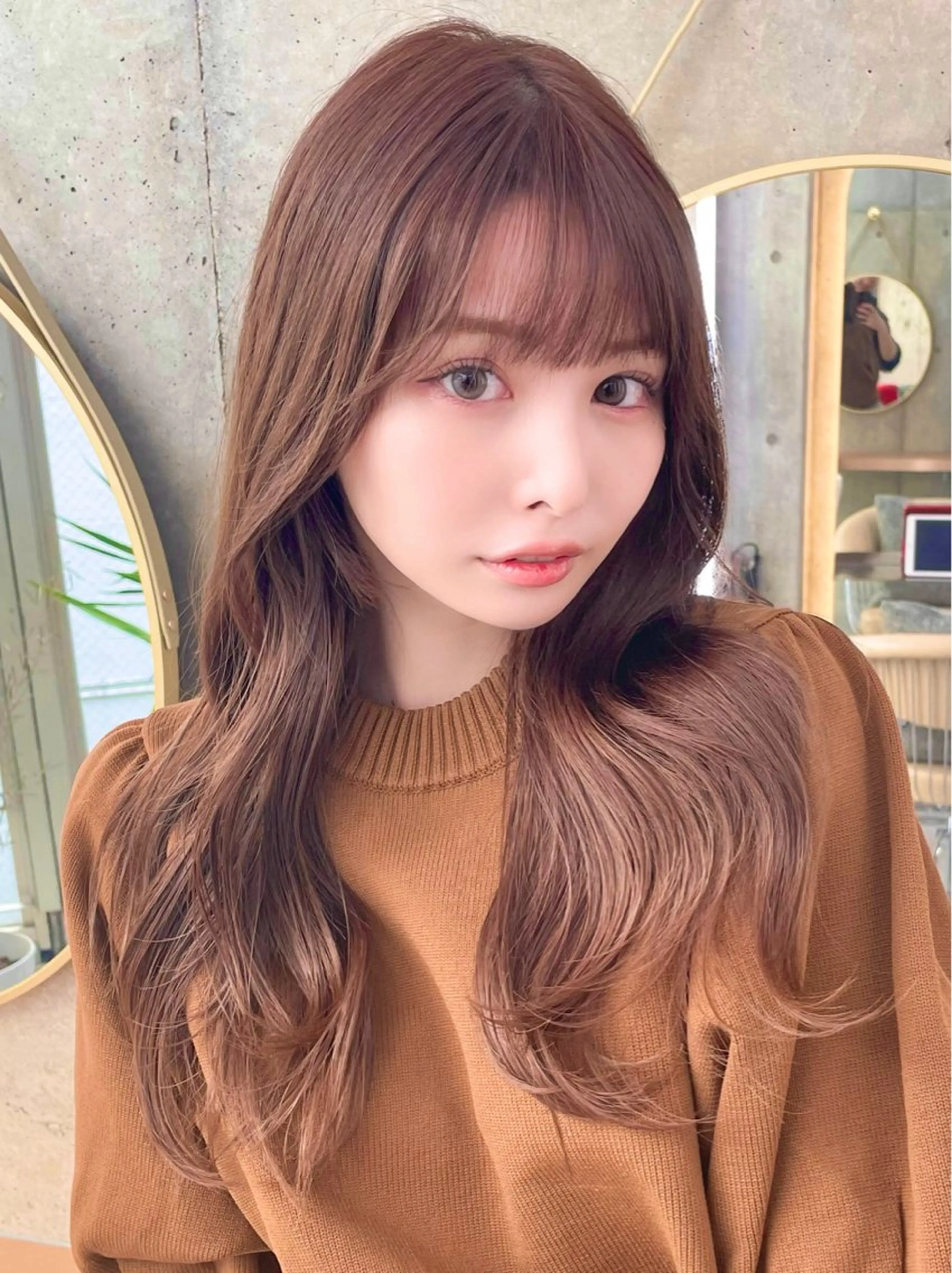 ロング カラー カット ヘアカラー トリートメント 韓国ヘア🇰🇷 レイヤー/芝春樹のヘアスタイル