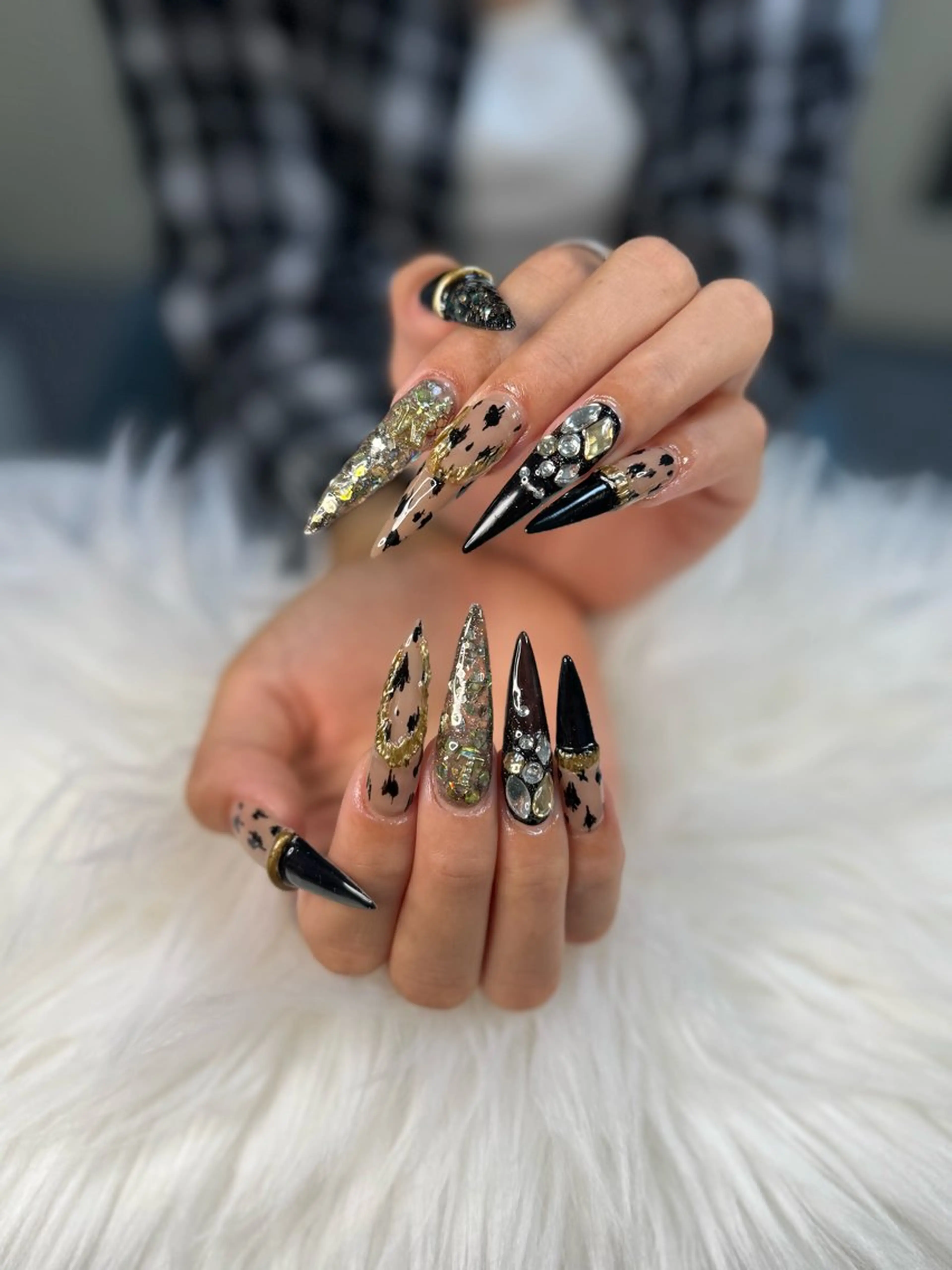 ネイル アートネイル オーロラネイル チークネイル 長さ出し フットネイル Happy Nailのネイルデザイン