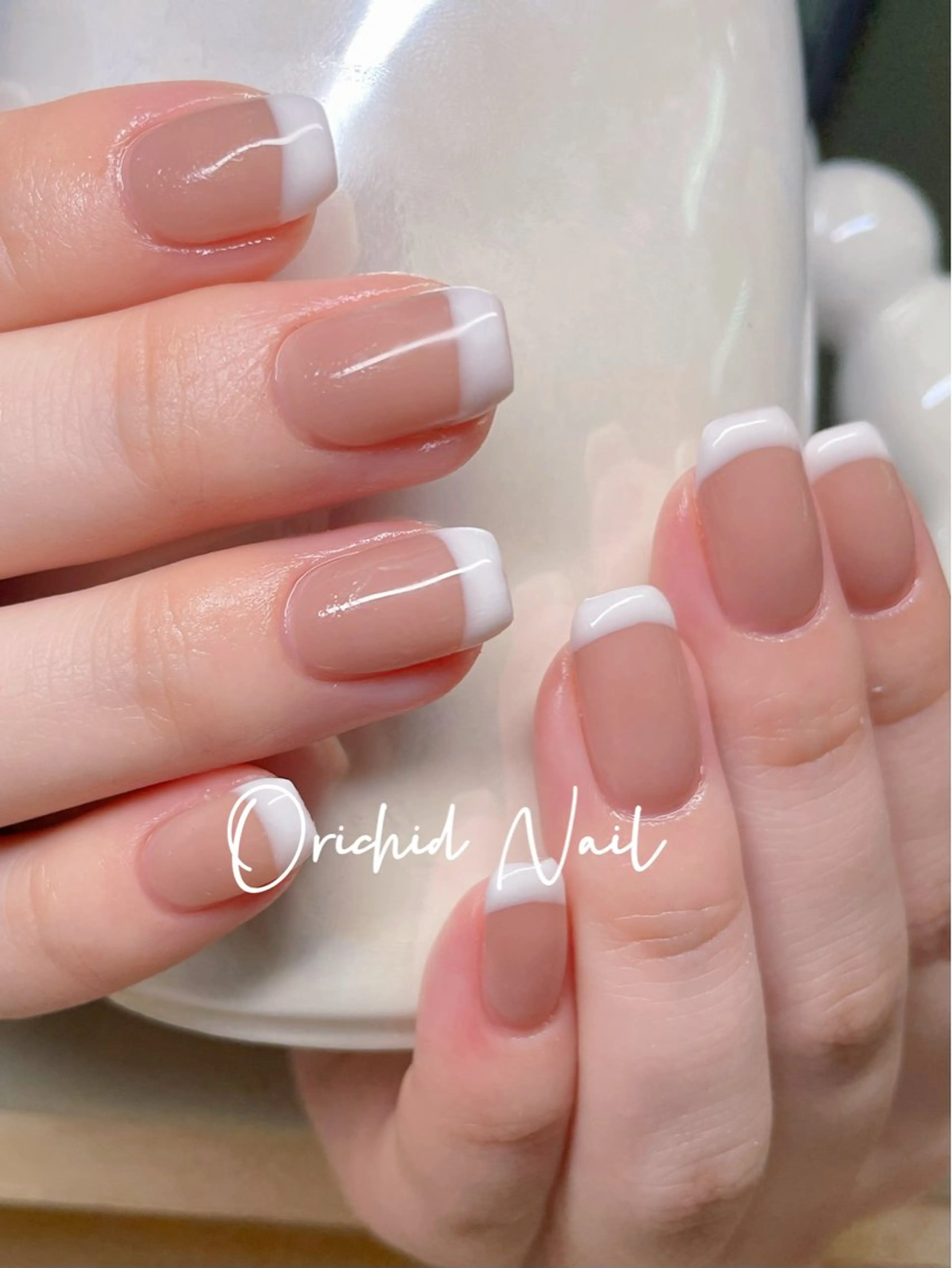 ネイル フレンチネイル ハンドネイル Orchid Nailのネイルデザイン