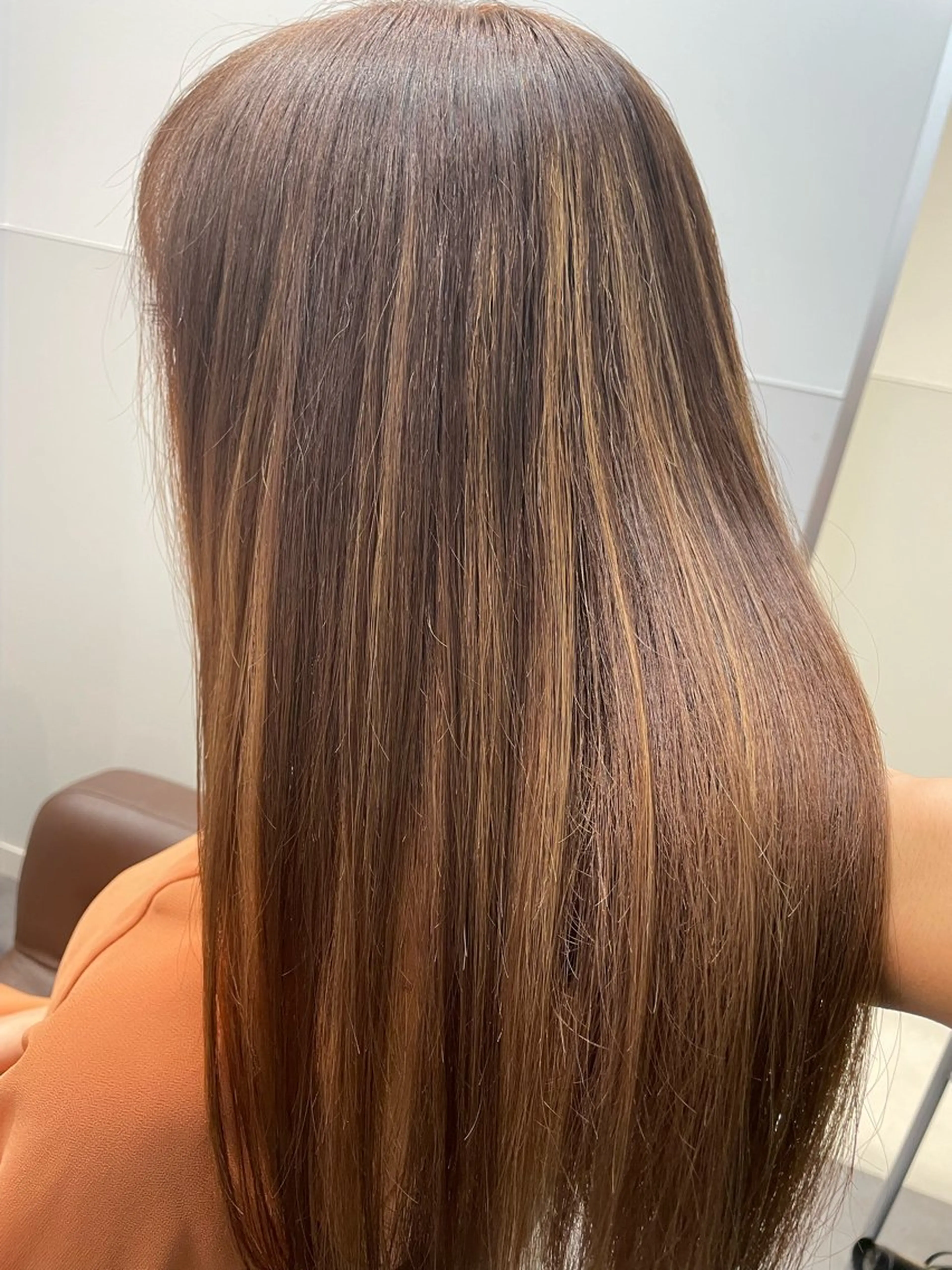 セミロング ヘッドスパ 大阪 美容師 林のヘアスタイル