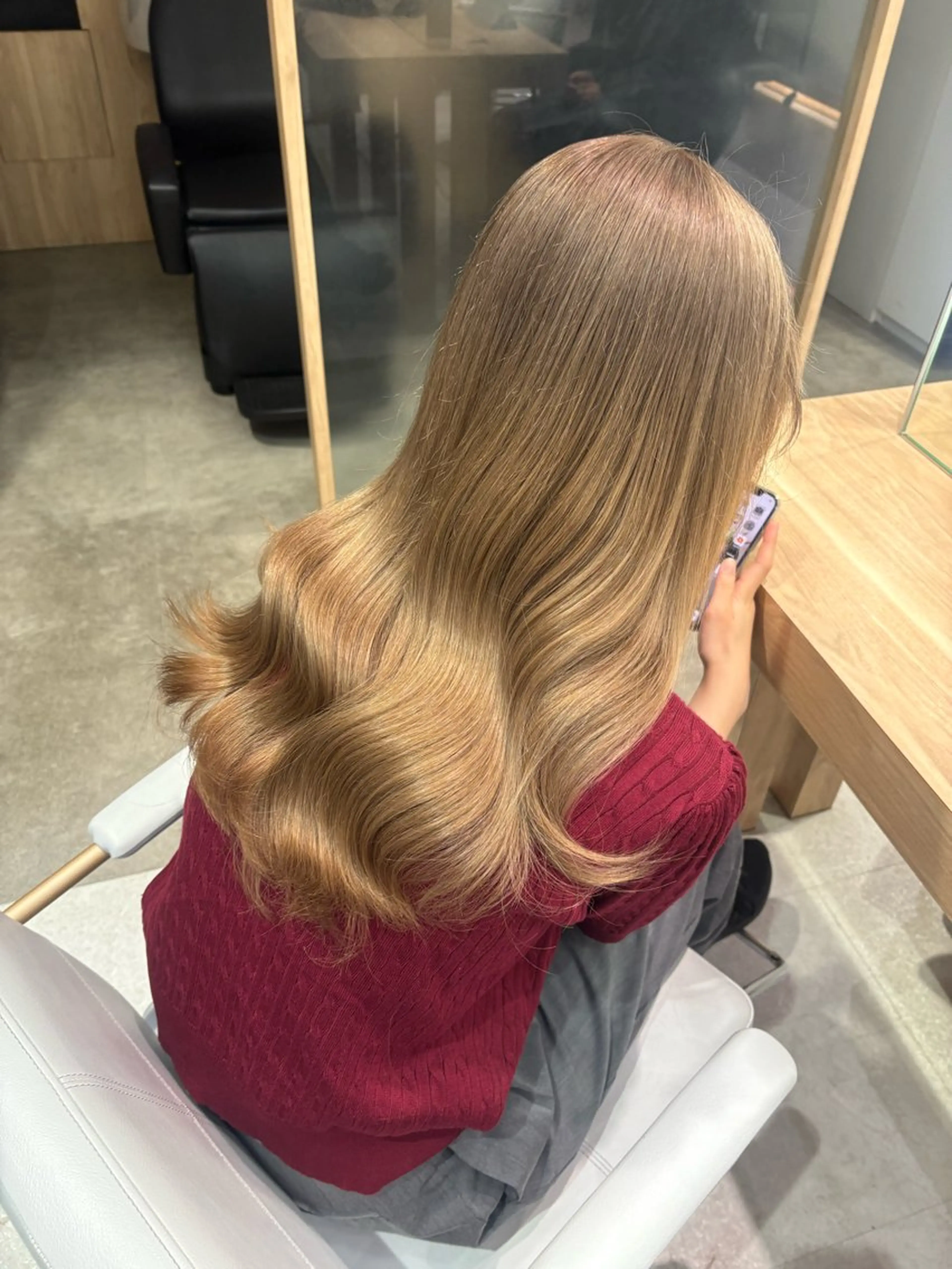 ロング カラー カット ヘアカラー 🇰🇷韓国レイヤー ケアカラー／田川佑紀のヘアスタイル