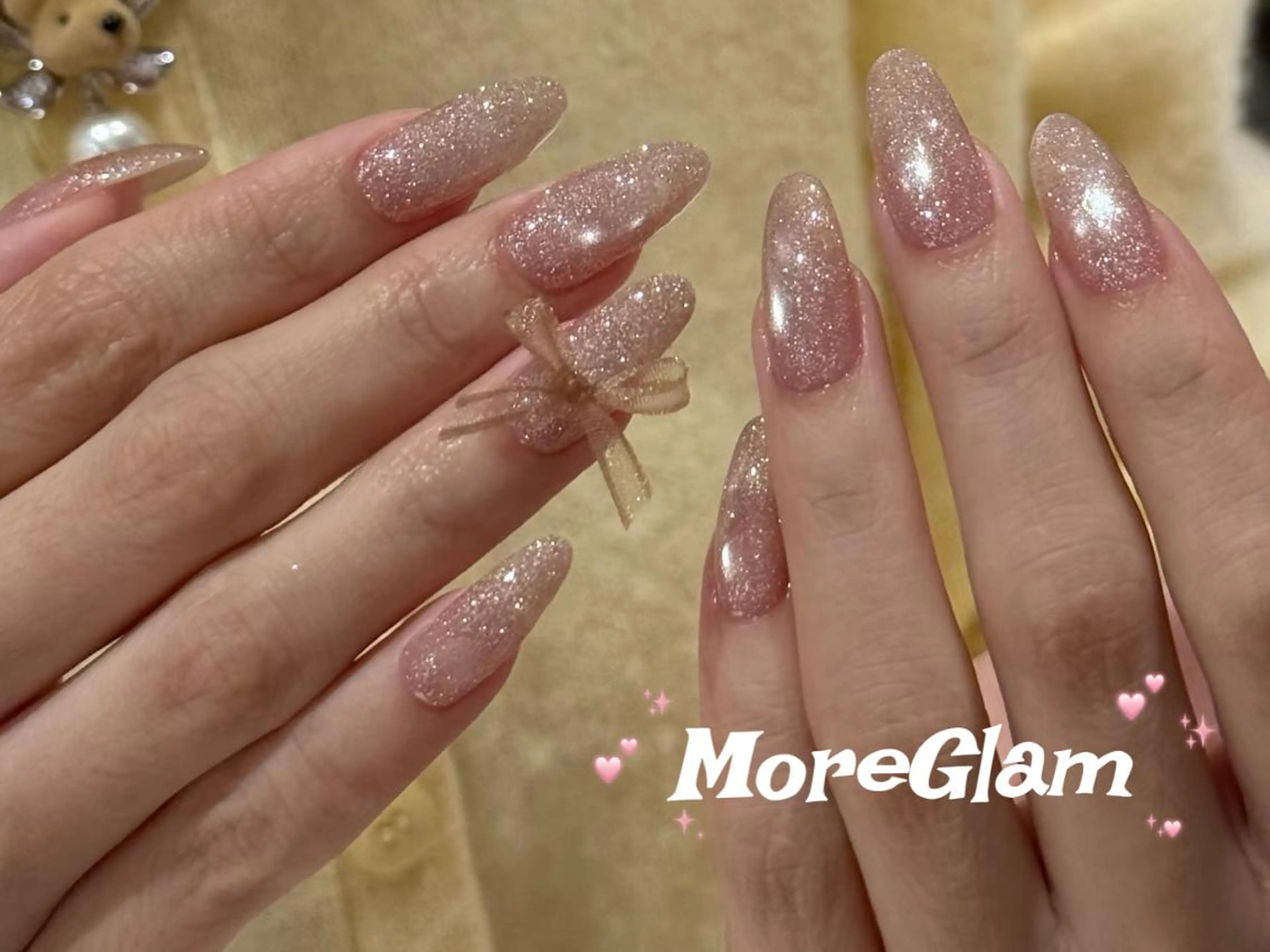 ネイル フットネイル フレンチネイル ジェルネイル ガラスフレンチ 韓国ネイル MoreGlam Nailsのネイルデザイン