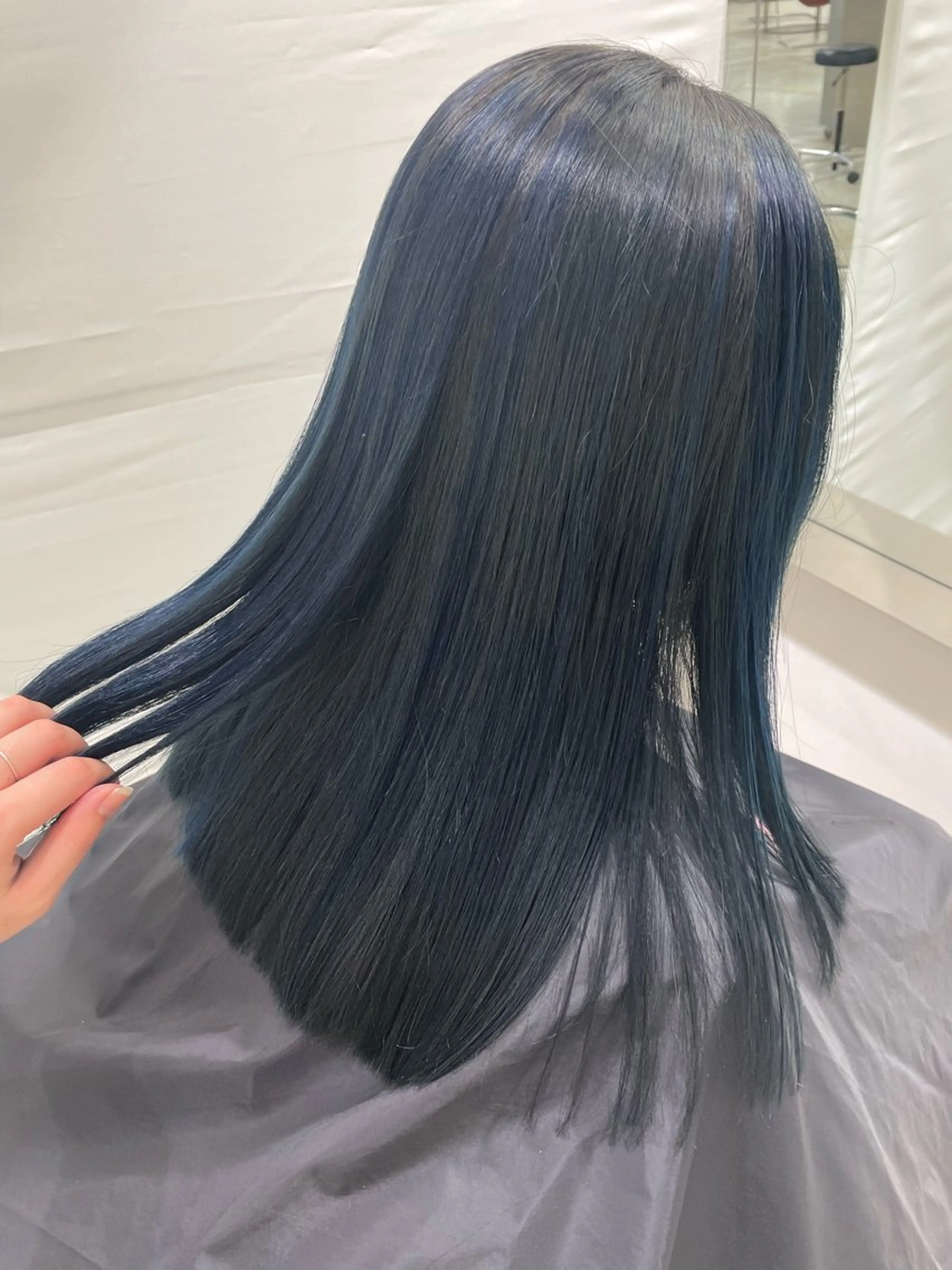 セミロング カラー ブリーチなしカラー 🥣髪質改善/はなえのヘアスタイル