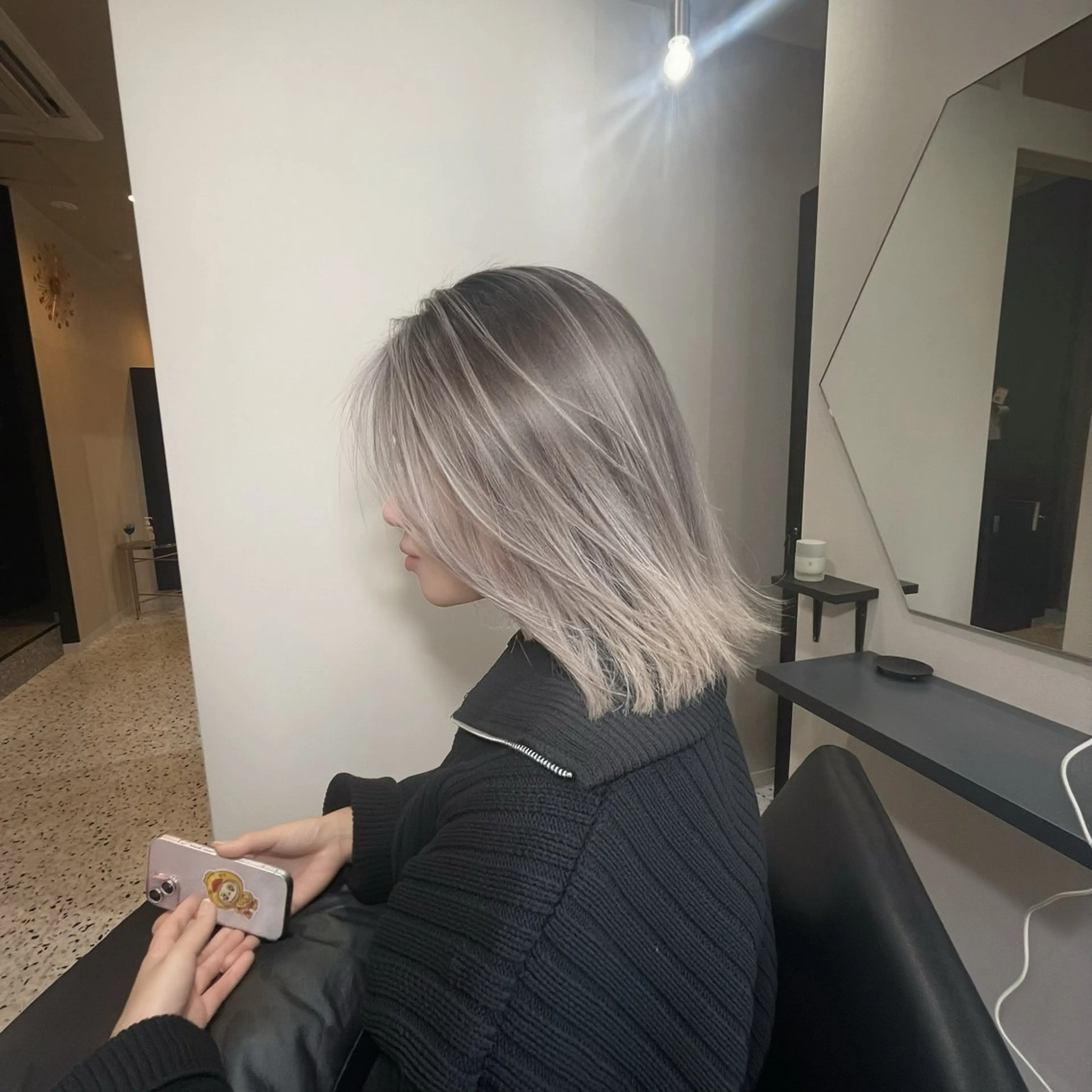 ミディアム ヘアカラー Y Uのヘアスタイル