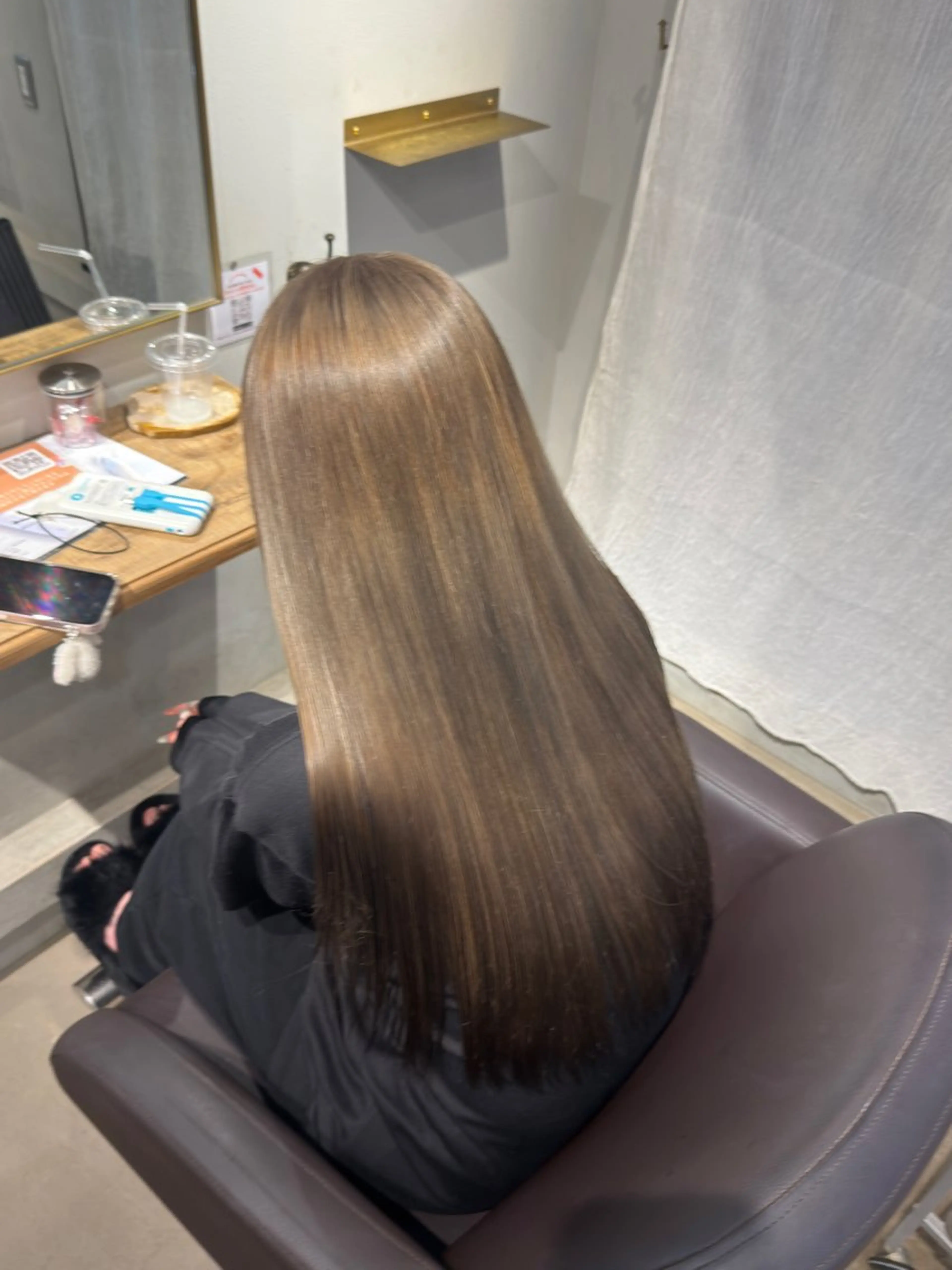 ロング カラー ベージュカラー ミルクティーベージュ 🌺 波月🌺のヘアスタイル