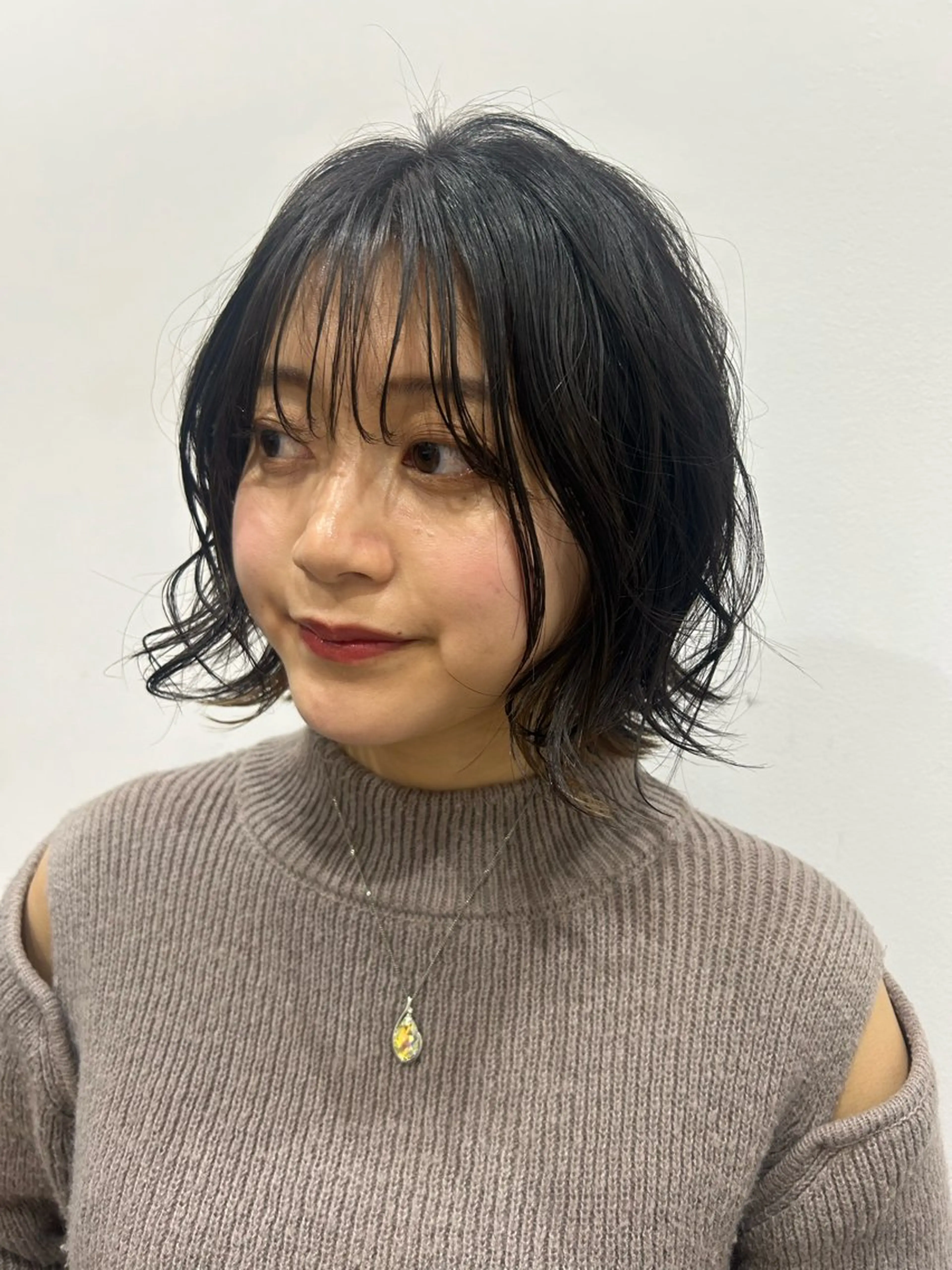 ミディアム カット トリートメント 🌼大竹美侑／顔まわ りカット／レイヤーのヘアスタイル